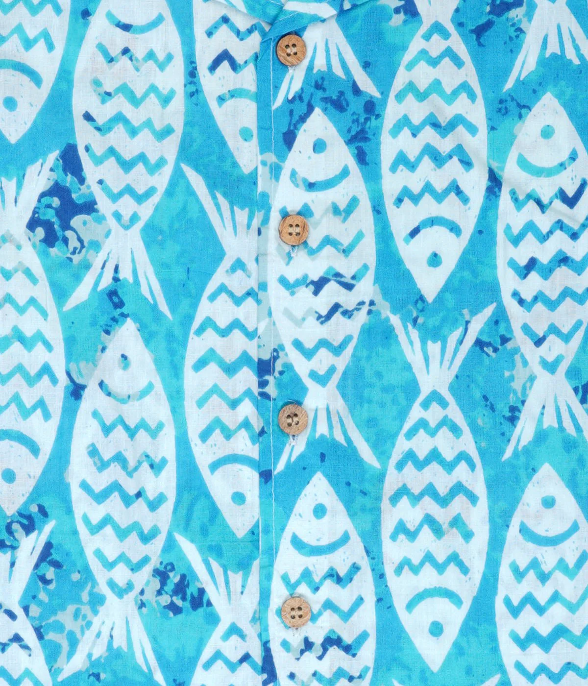 Boys Popsicle Blue Cotton Shirt – Comfortable Casual Summer Wear - Image 3