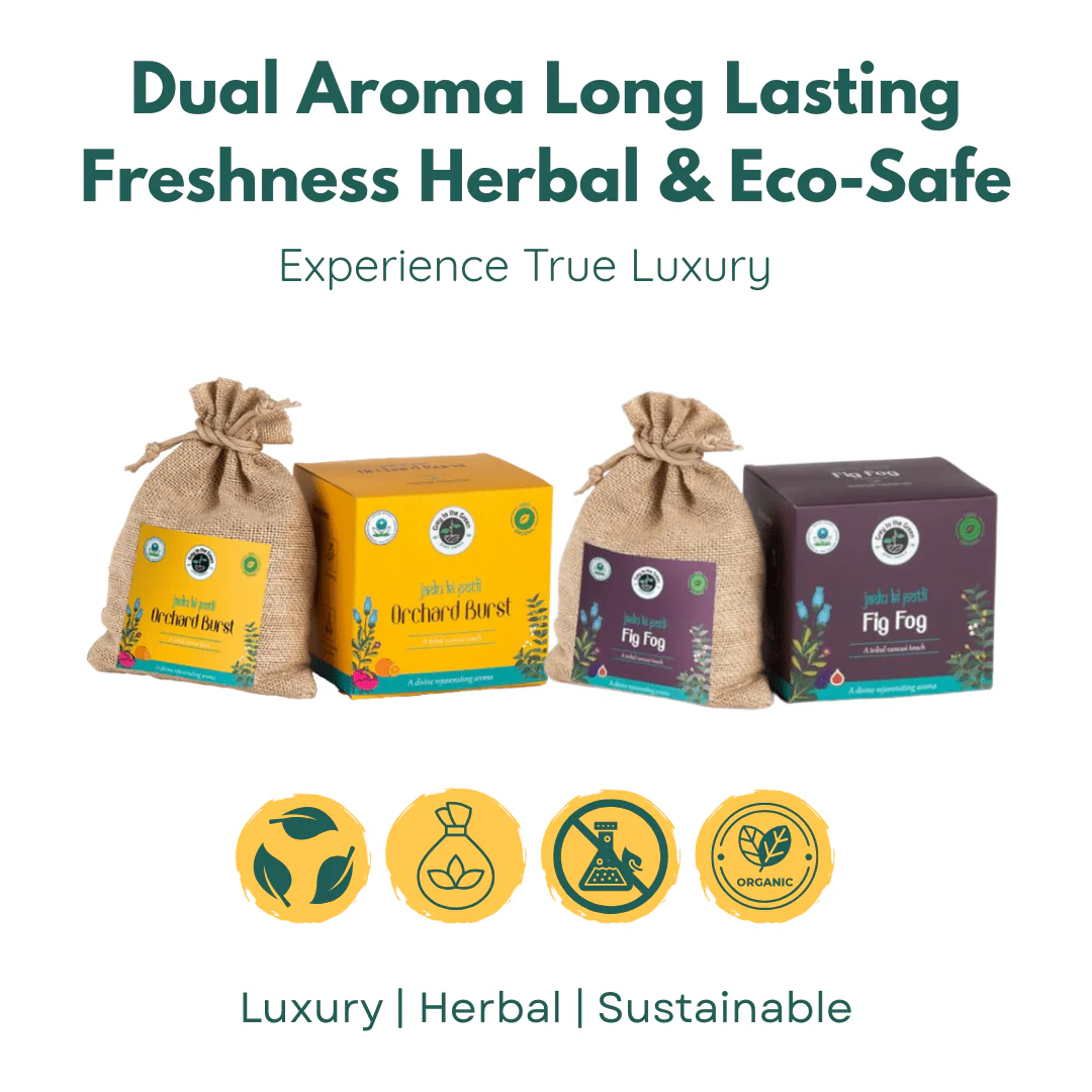Premium Botanical Car Aroma Potli | Mystic Sugandha & Fig Fog | Pack of 2 - Image 2