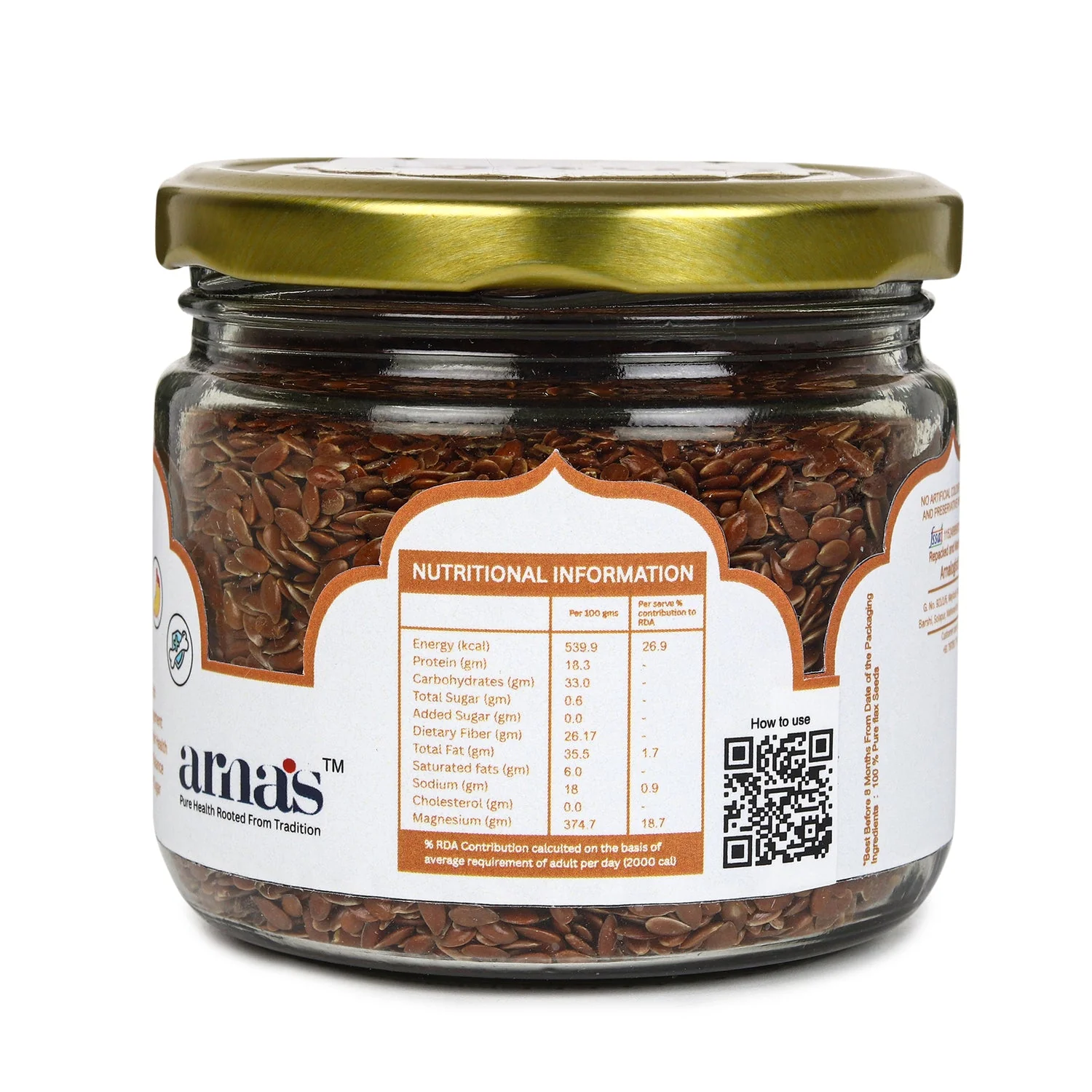 Premium Flax Seeds 200g | Natural High Fiber Seeds - Image 3