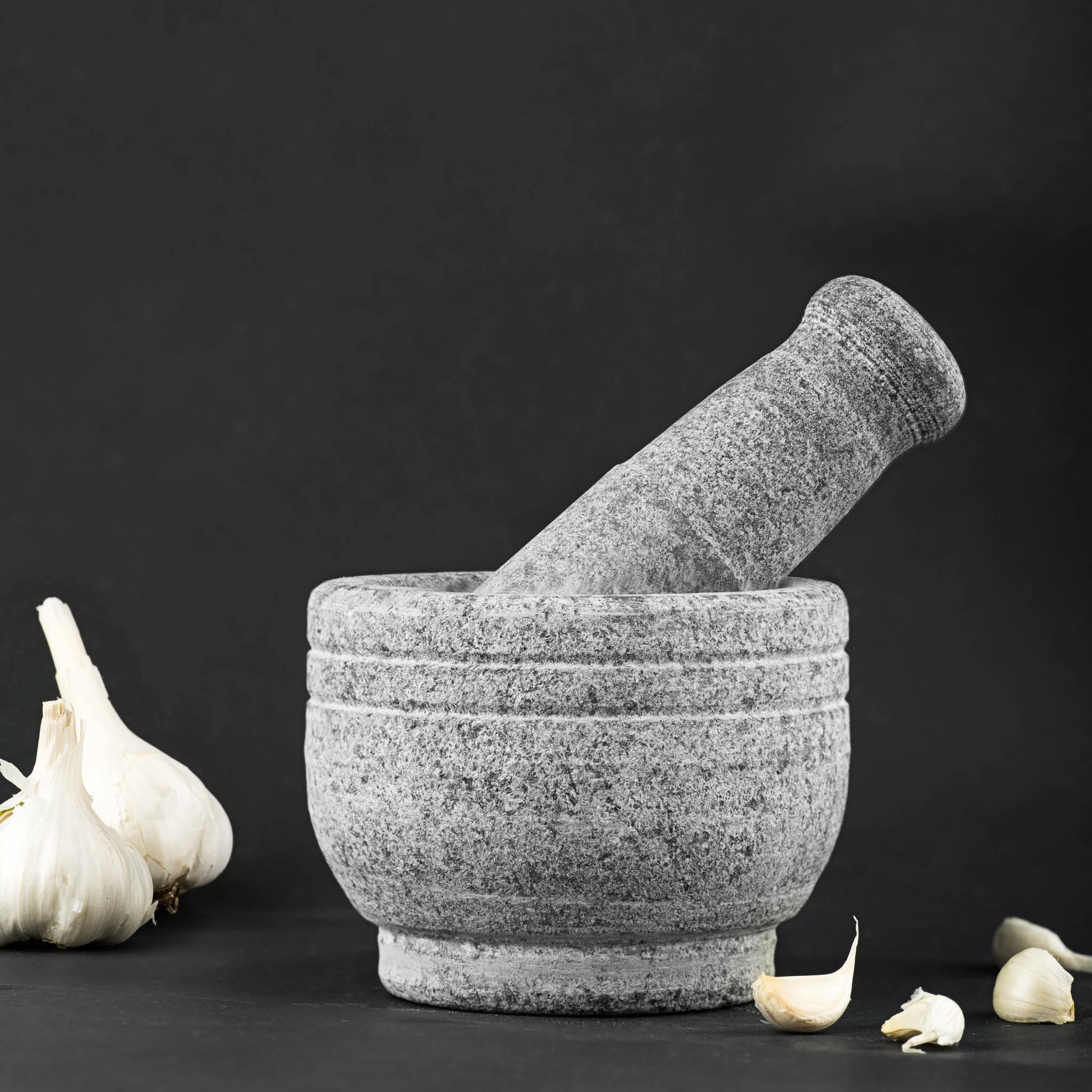 Premium Handmade Uthukuli Stone Mortar And Pestle | Small