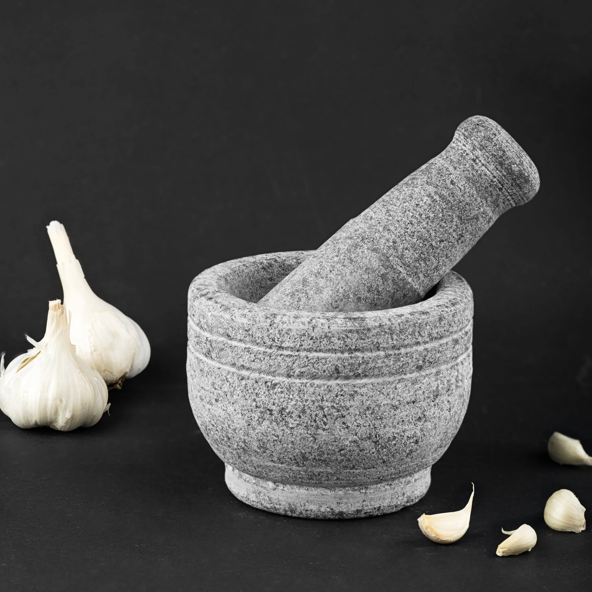 Premium Handmade Uthukuli Stone Mortar And Pestle | Small - Image 2