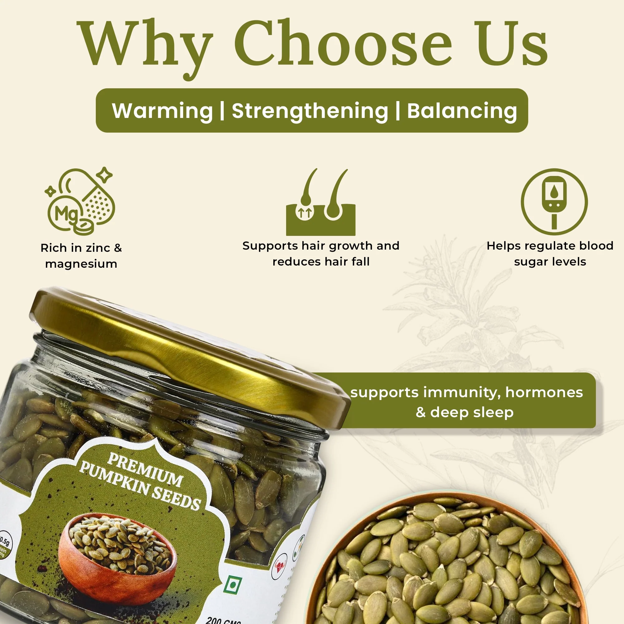 Premium Pumpkin Seeds 200g | Natural High Protein Seeds - Image 8