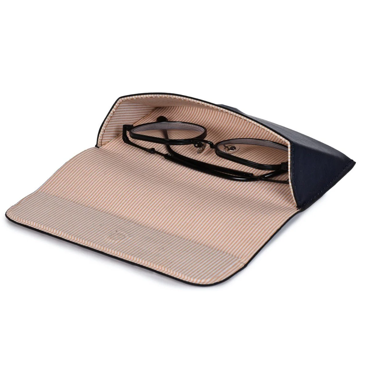 Protective Eyewear Case – Vegan Leather & Printed Cork (Black) - Image 6