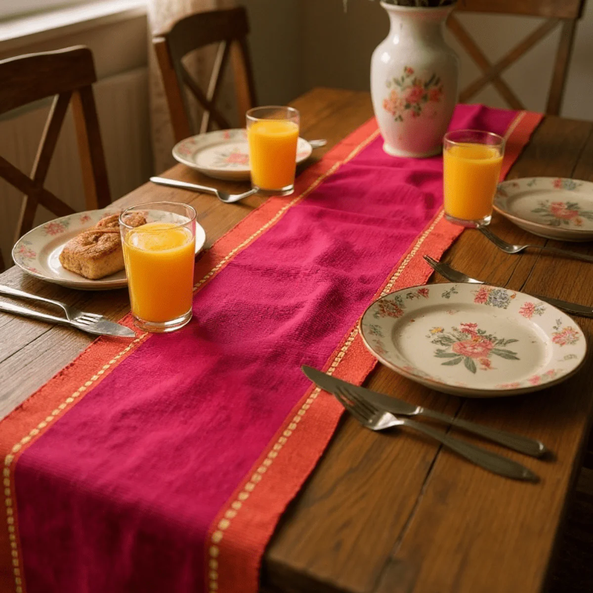 Handwoven Table Runner for Dining Table – 5 & 6 Feet - Image 3