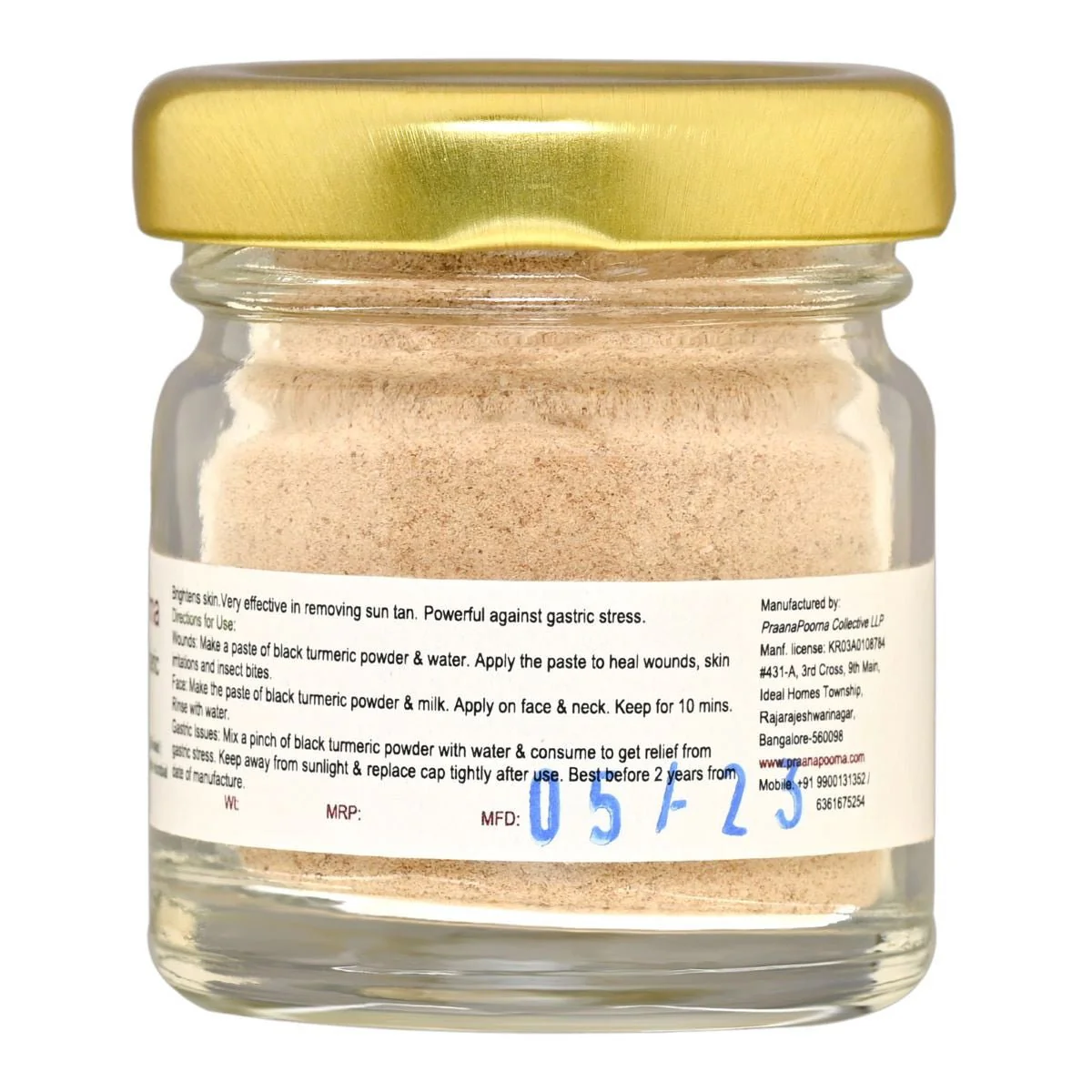 Pure Black Turmeric Powder- 20 g - Image 2