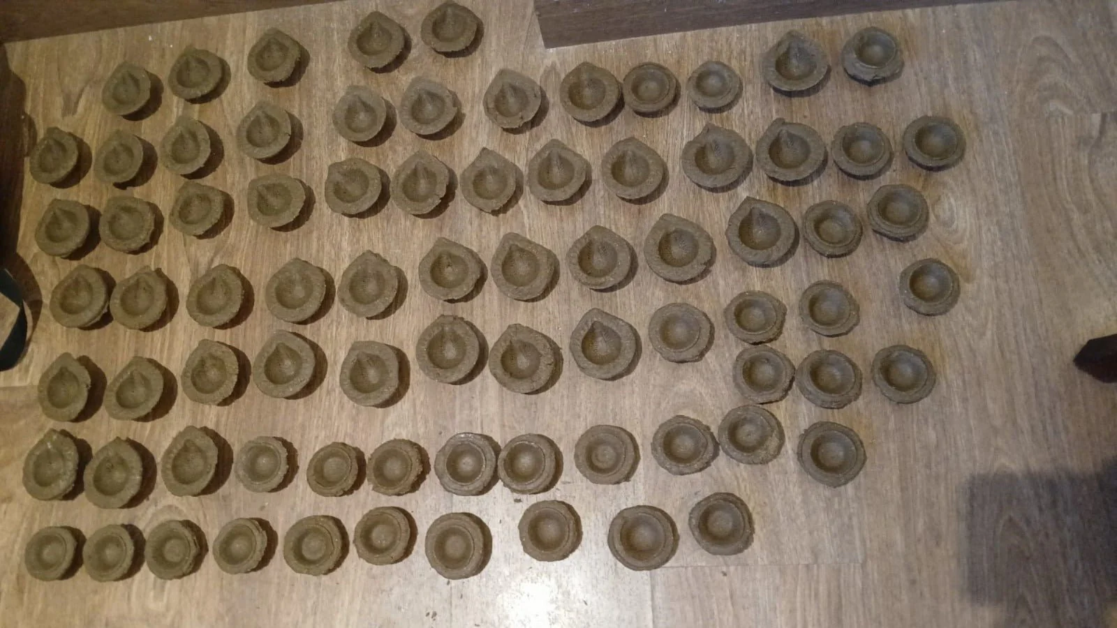 Pure Cow Dung Diyas from Villages of Chhattisgarh – (Set of 10) - Image 3