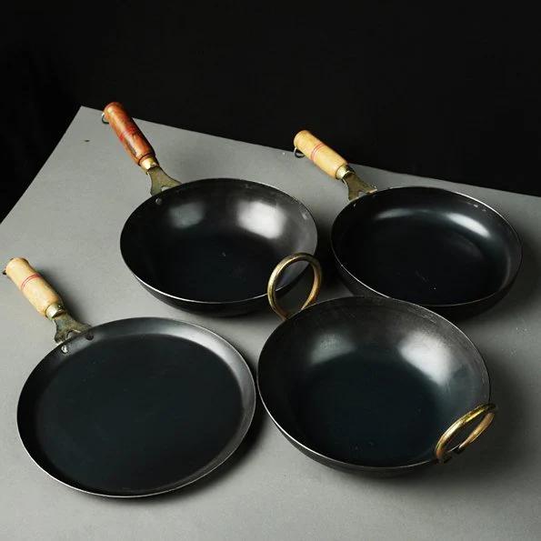 Pure Iron Handmade Family Combo (Kadai+ Fry Pan+ Round Wok+ Dosa Tawa) - Image 3