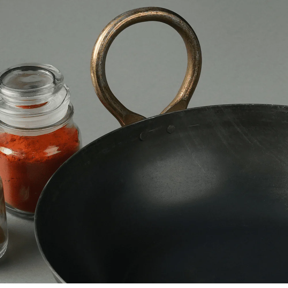 Pure Iron Handmade Kadai (10 Inches) - Image 6