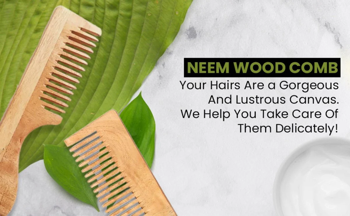 Pure Kacchi Neem Wood Comb Pack Combo -01 (Pack of 2) - Image 7