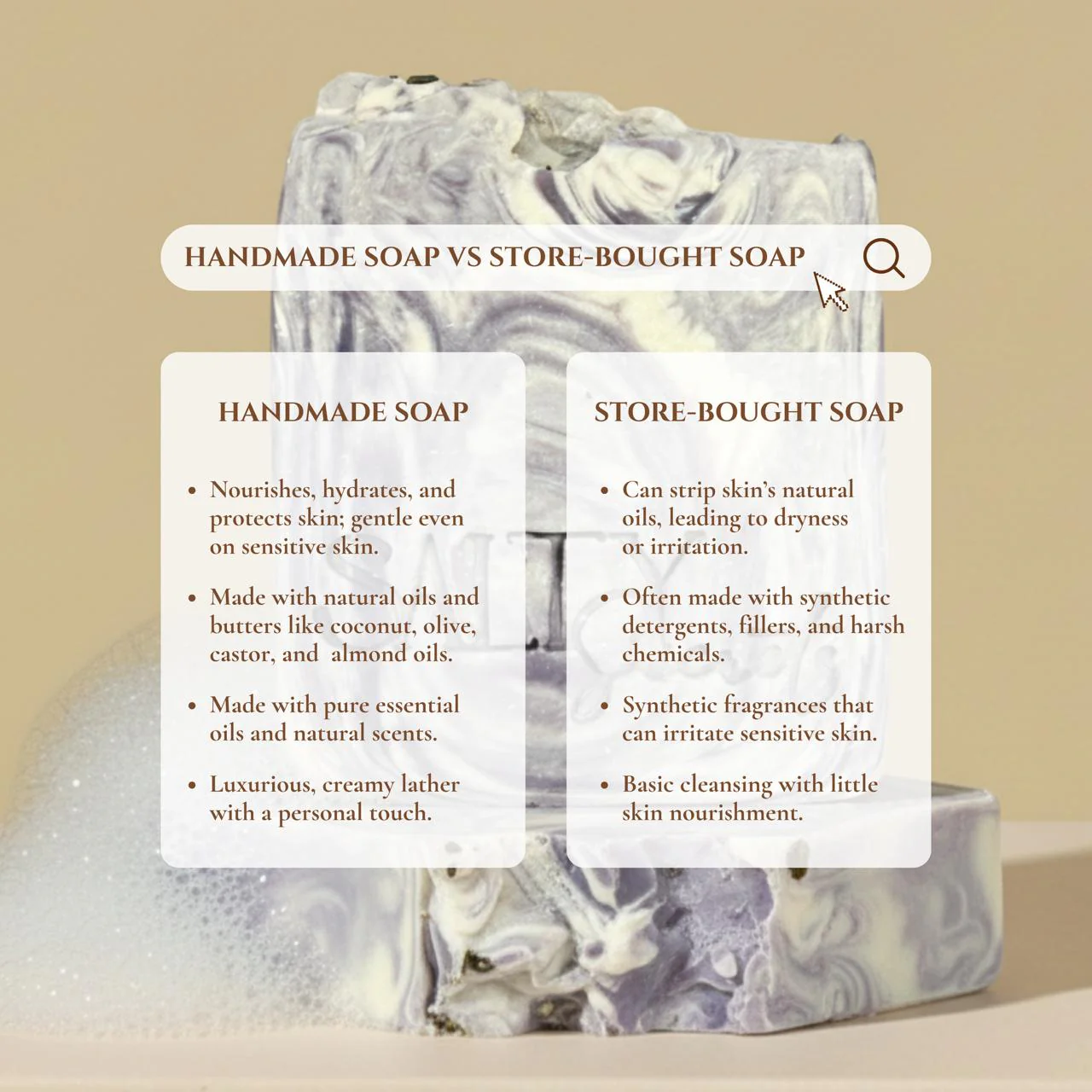 Purple Potion Handmade Glycerin Soap | Mystical Natural Bath Bar - Image 4