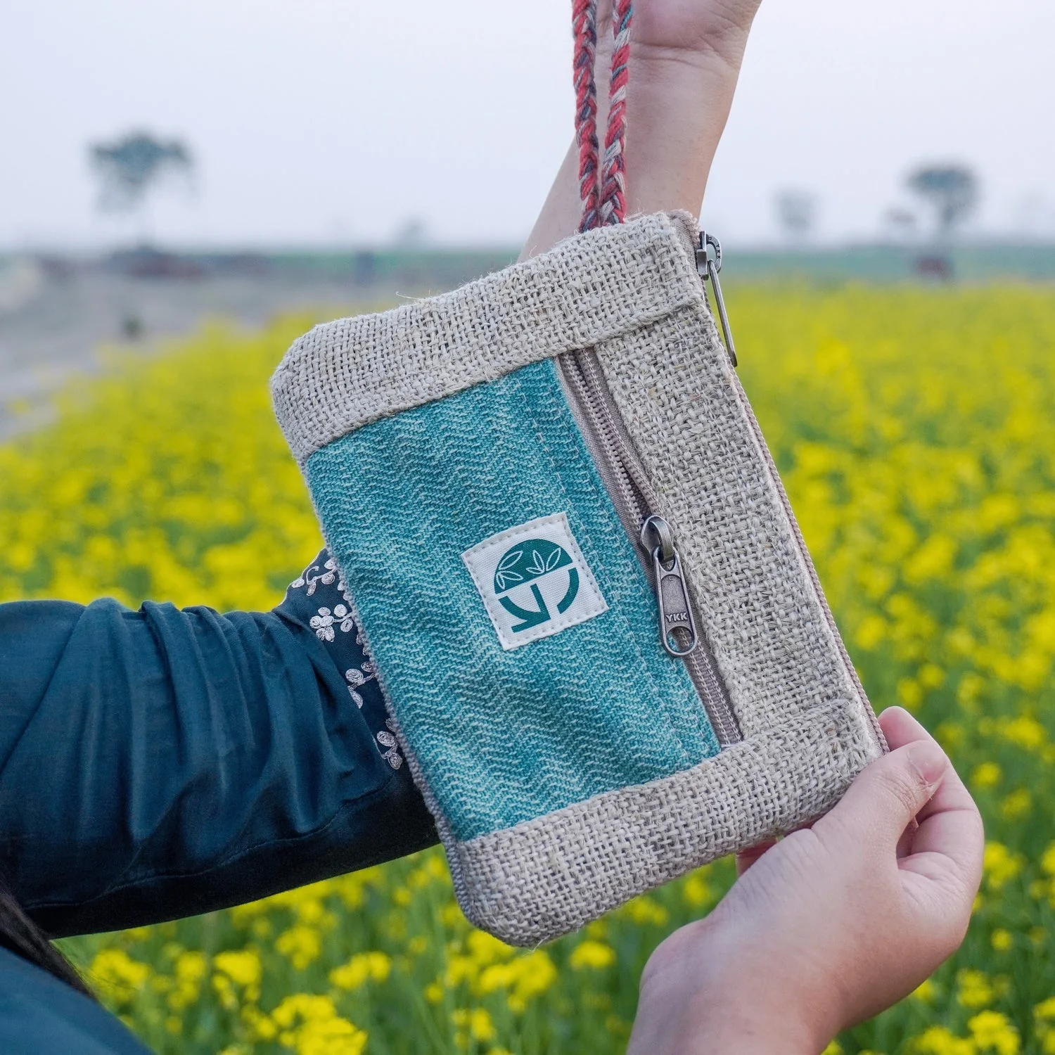 Handwoven Fabric Purse | Compact Zip Pouch | Everyday Essential - Image 17