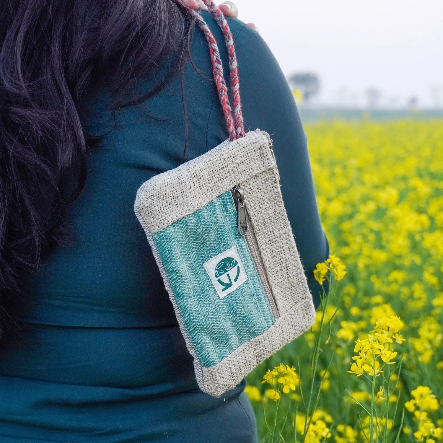 Handwoven Fabric Purse | Compact Zip Pouch | Everyday Essential - Image 20