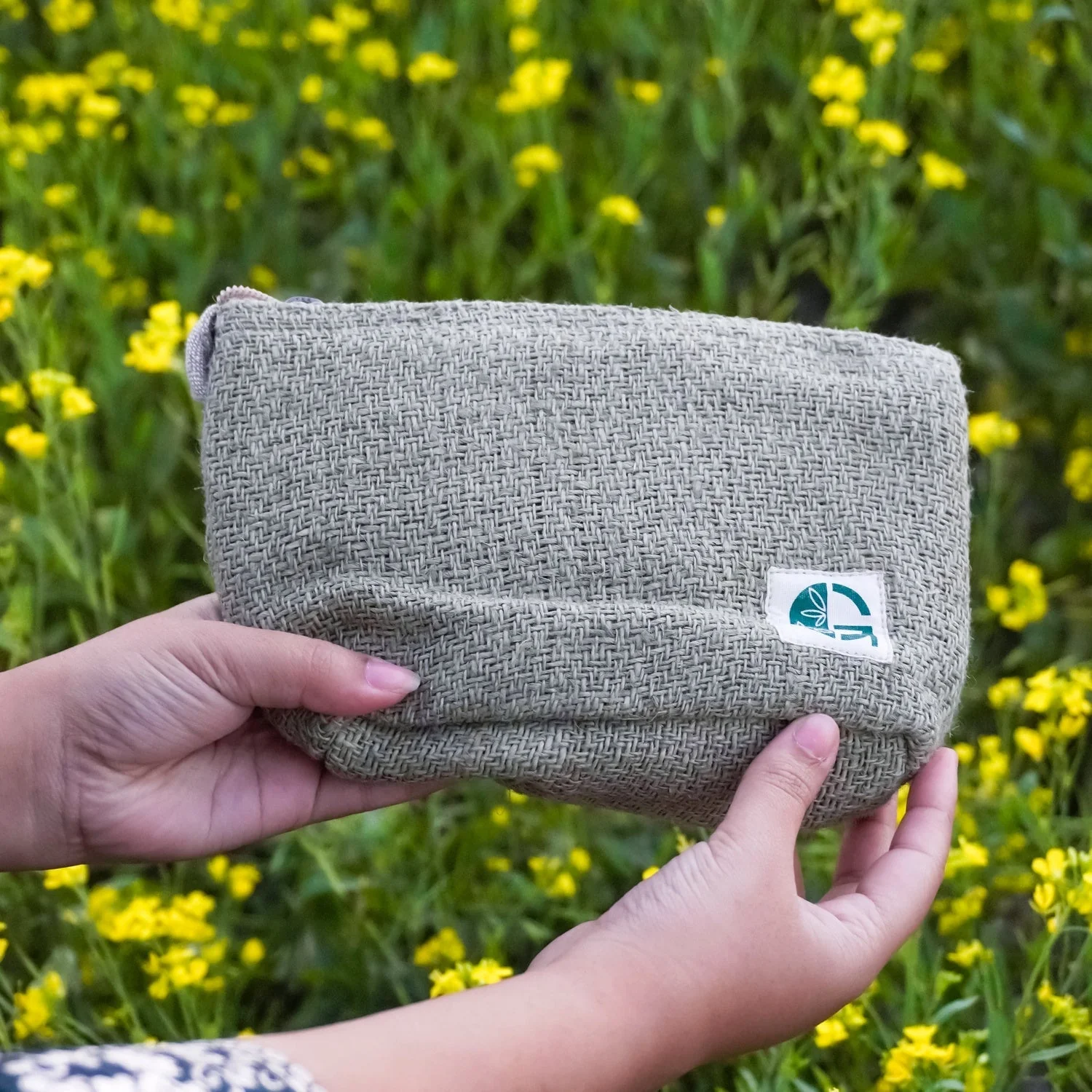 Pyramid Pouch | Handwoven Fabric Utility Pouch - Image 11