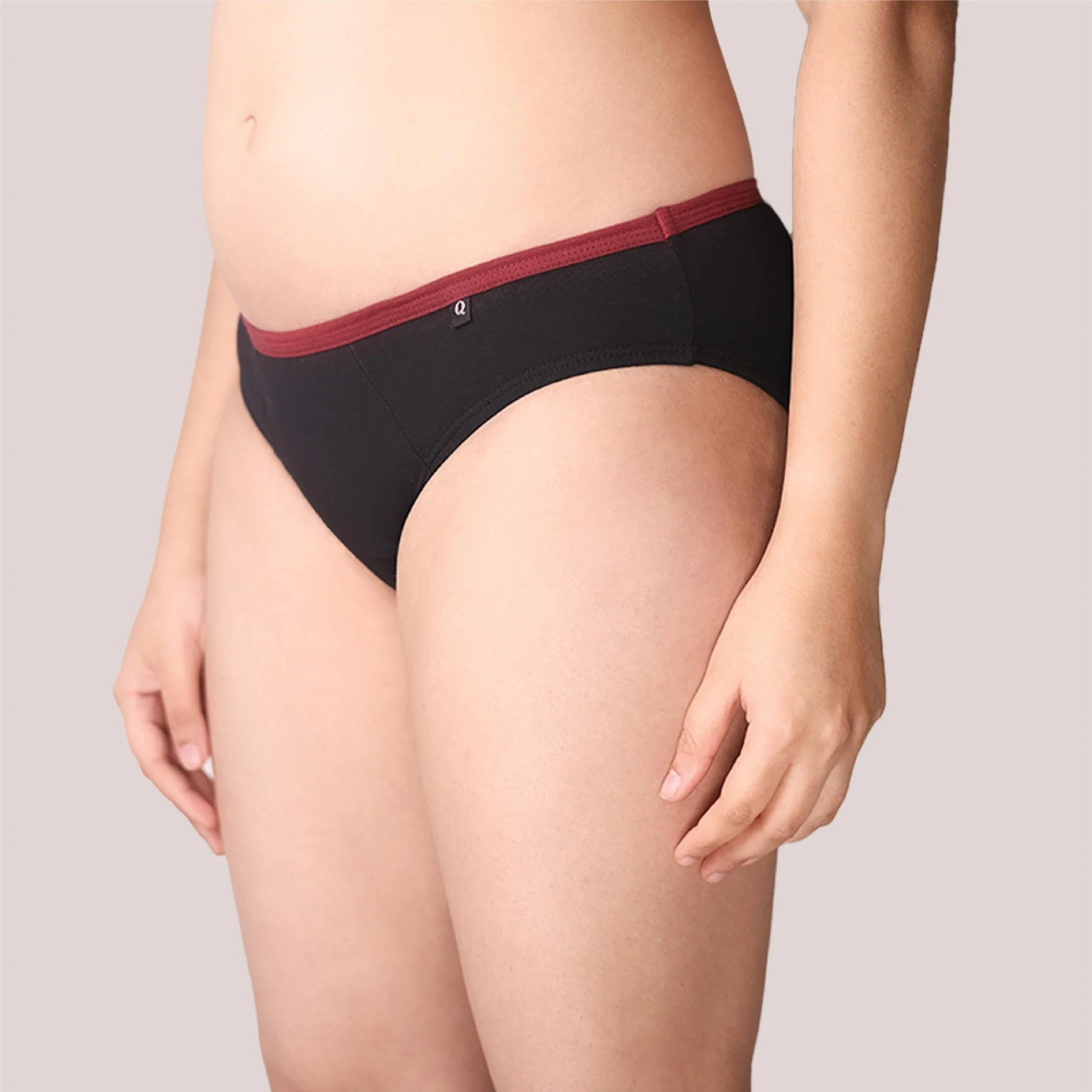 Black BacQup Period Underwear | Moderate Flow | Regular Discharges