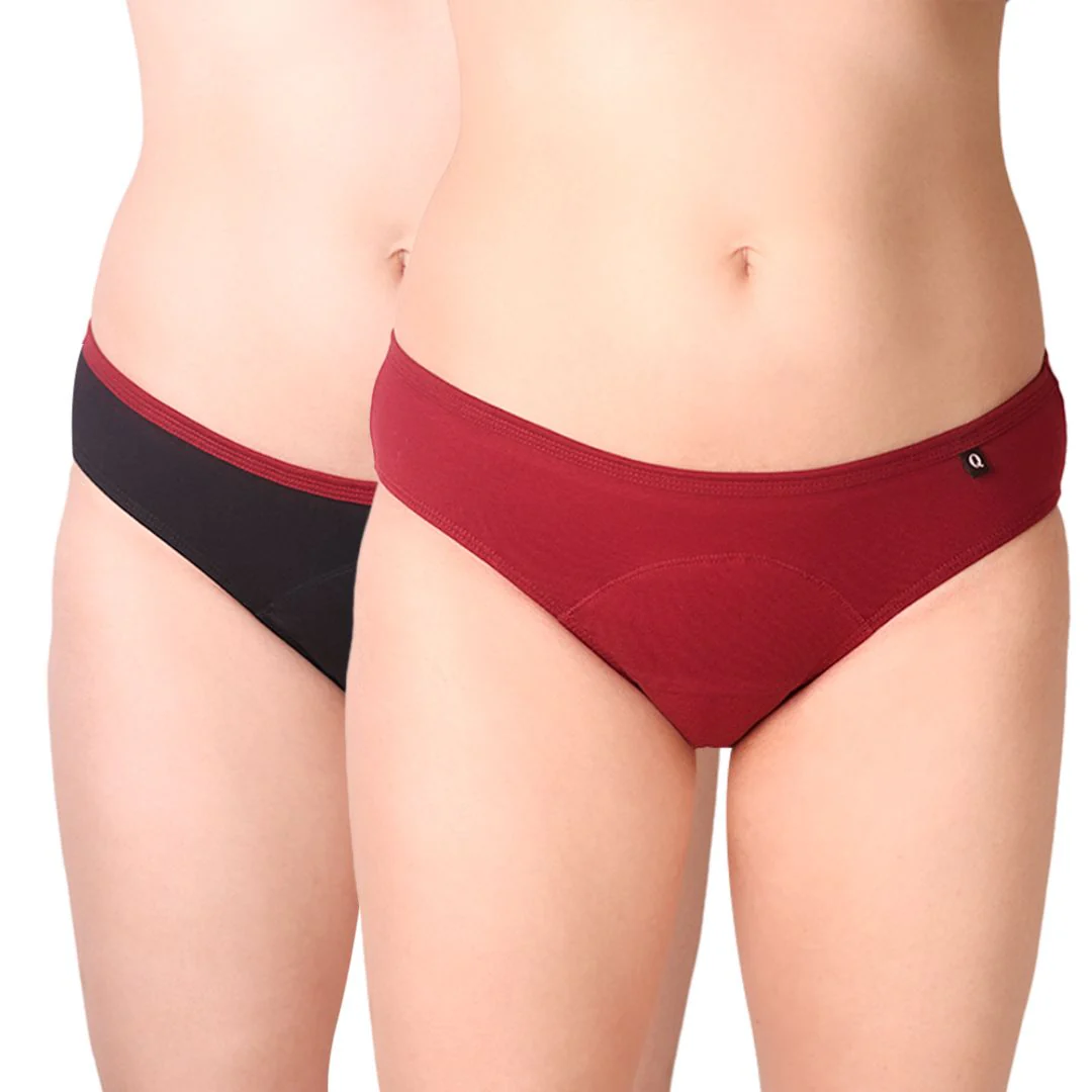Black & Red Lite Period Underwear | Leakproof Combo (Pack of 2) - Image 8