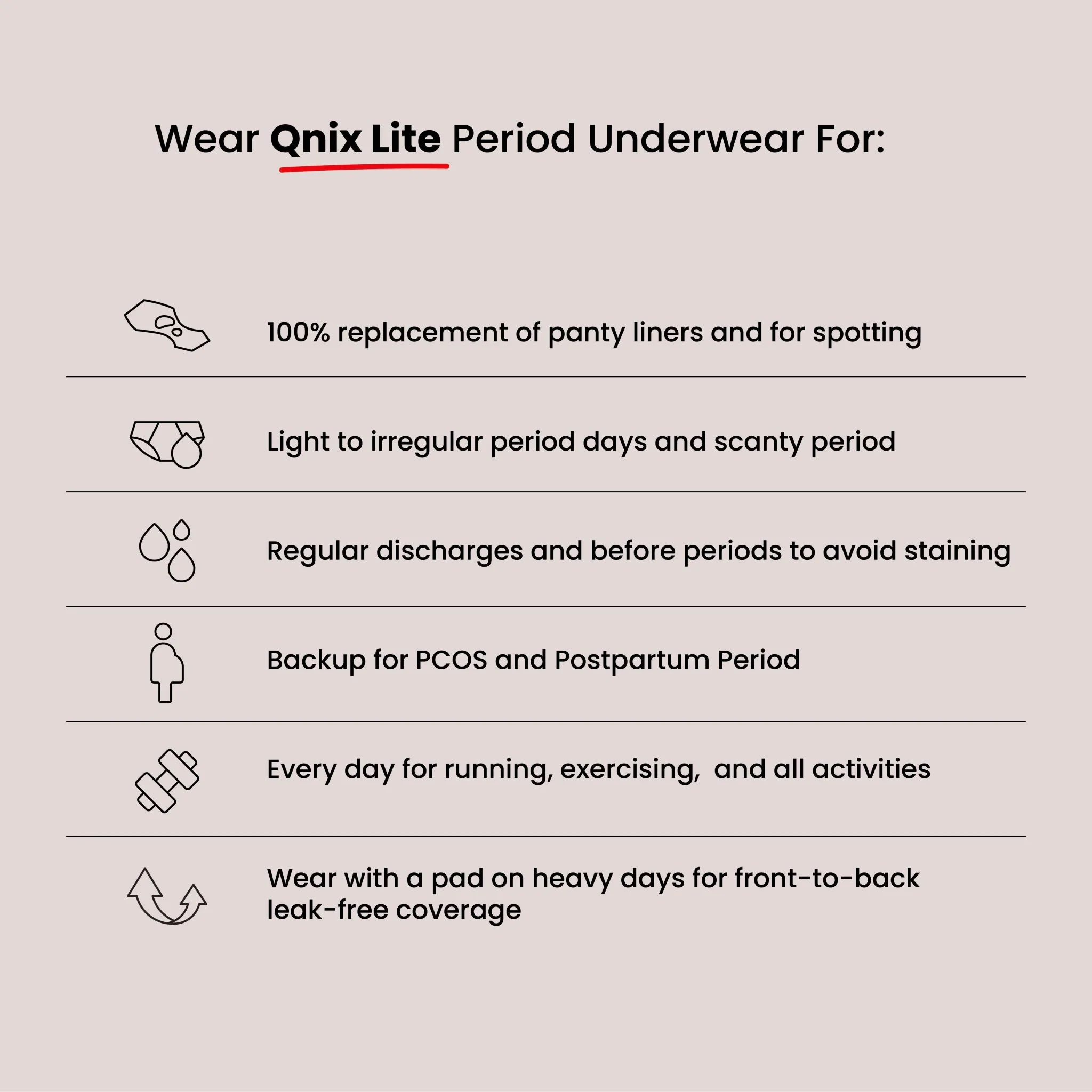 Maroon Lite Period Underwear | Scanty to Light Flow | Leakproof Everyday Wear - Image 3