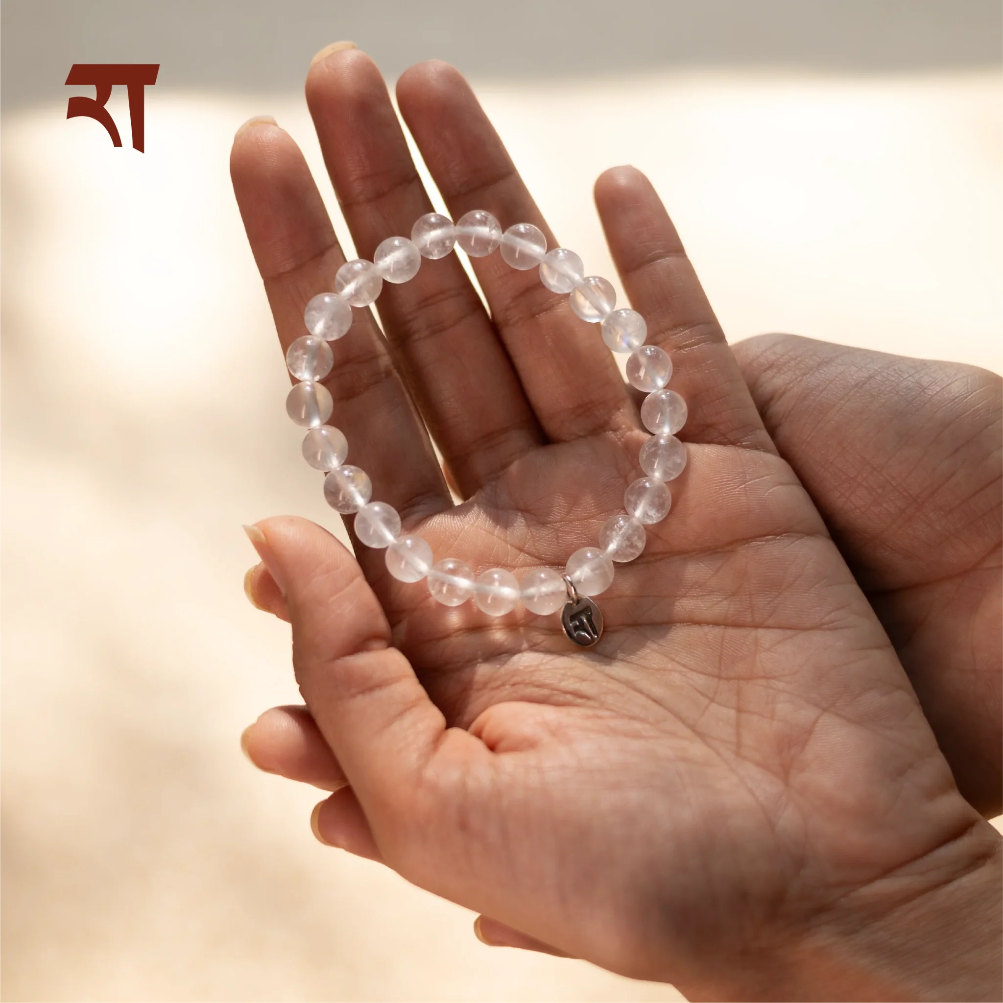 Rainbow Moonstone Bracelet | Healing Crystal Jewelry - Image 3