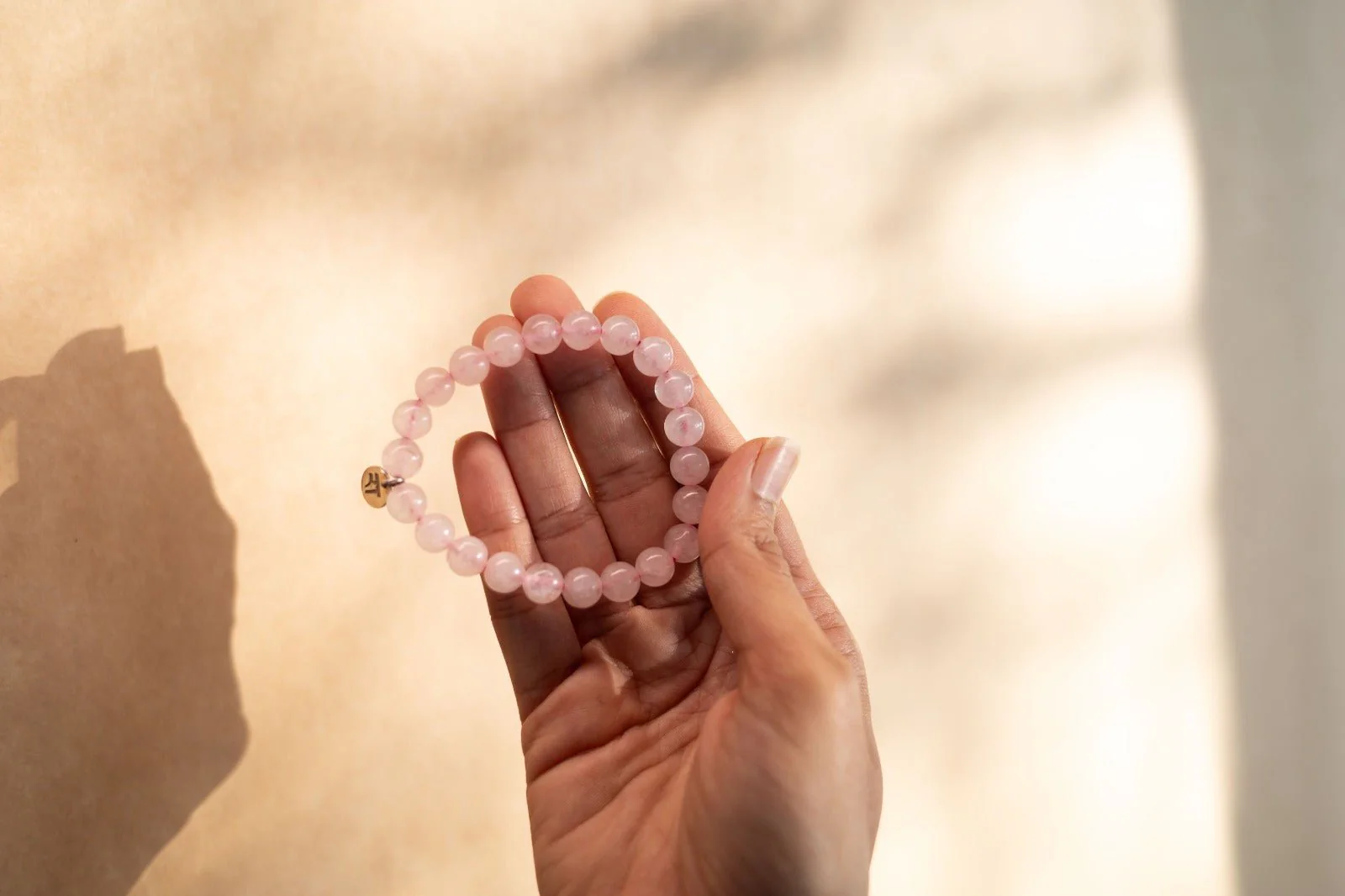 Rose Quartz Bracelet | Handmade Healing Crystal Jewelry - Image 3