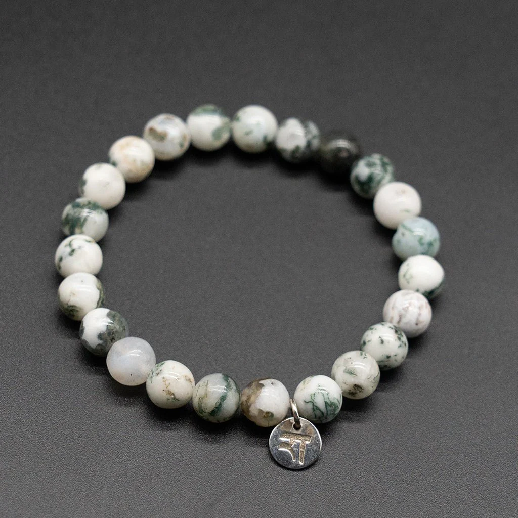 Tree Agate Bracelet | Natural Gemstone Healing Jewelry - Image 4