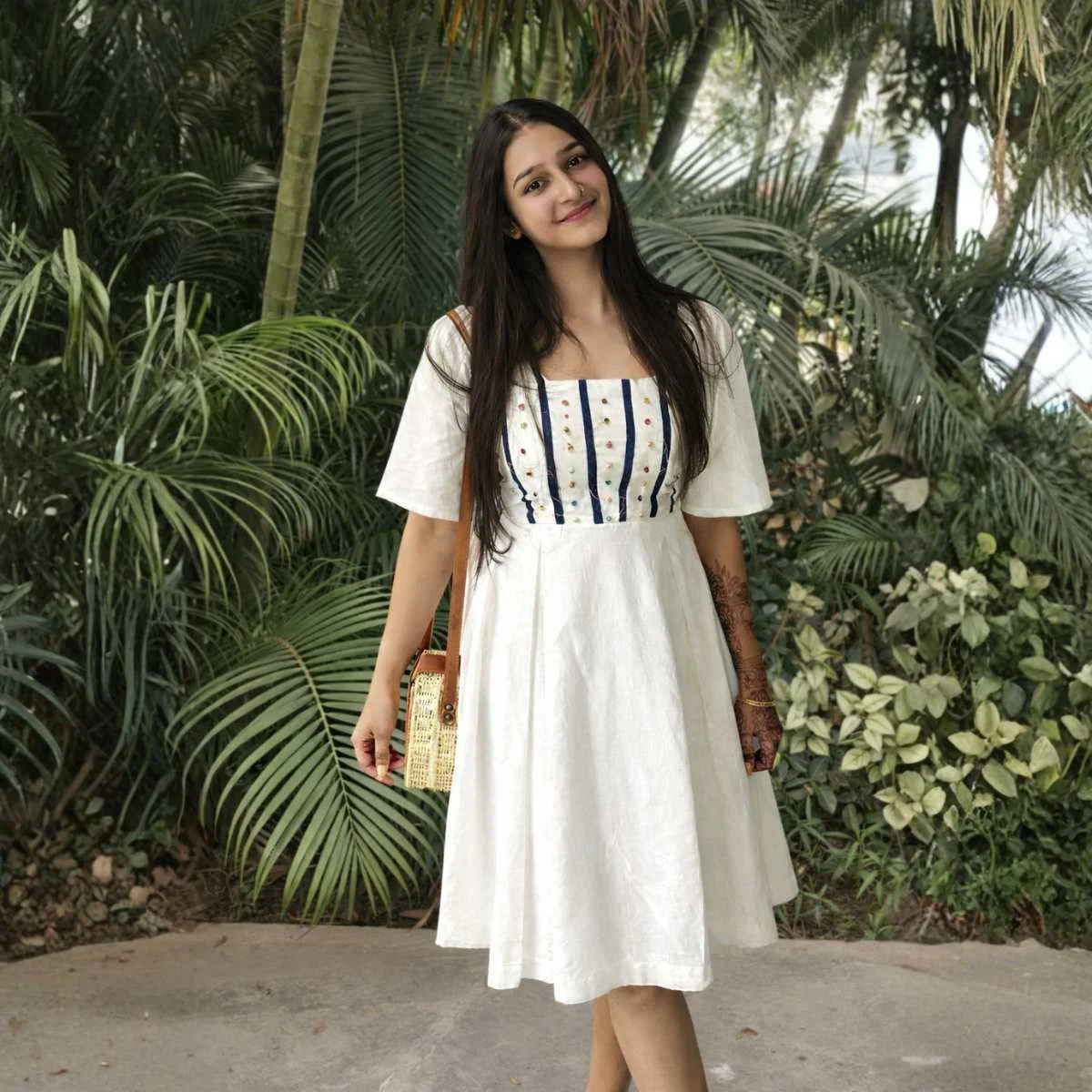 Rachlo White Hemp Dress For Women | Sustainable Everyday Wear