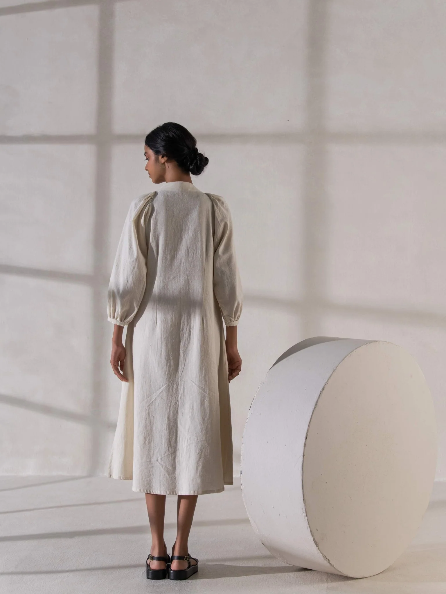 Khadi Raglan Sleeved Dress | Stylish & Comfortable for Women - Image 4