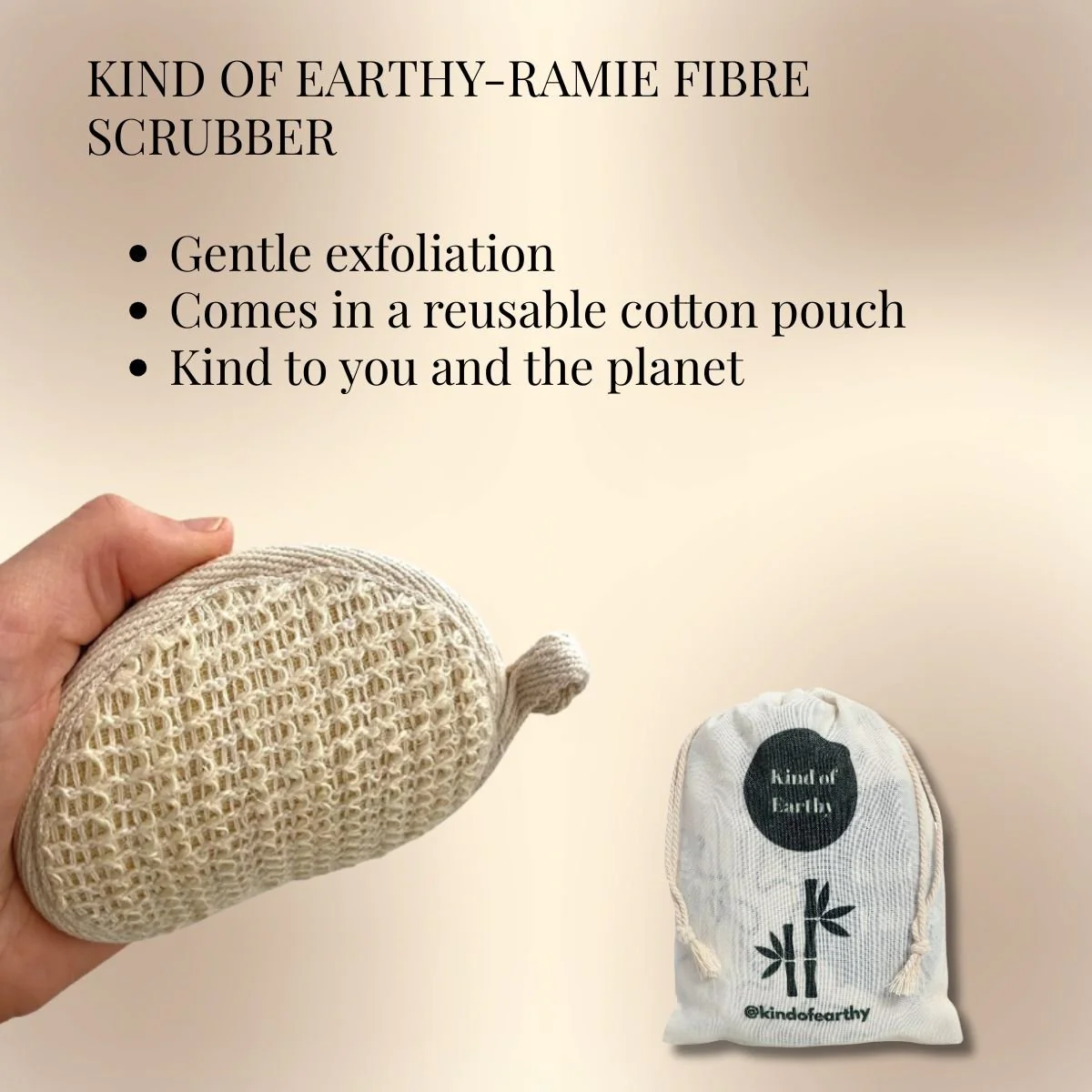 Ramie Fiber Loofah | Natural Plant Fiber Body Scrubber - Image 5