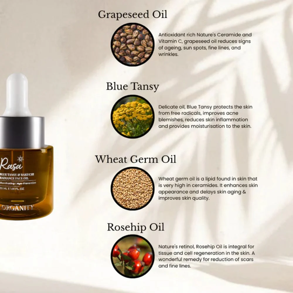 Rasa - Glow & Brightening Face Oil for Dull Skin & Uneven Tone | 30ml - Image 3