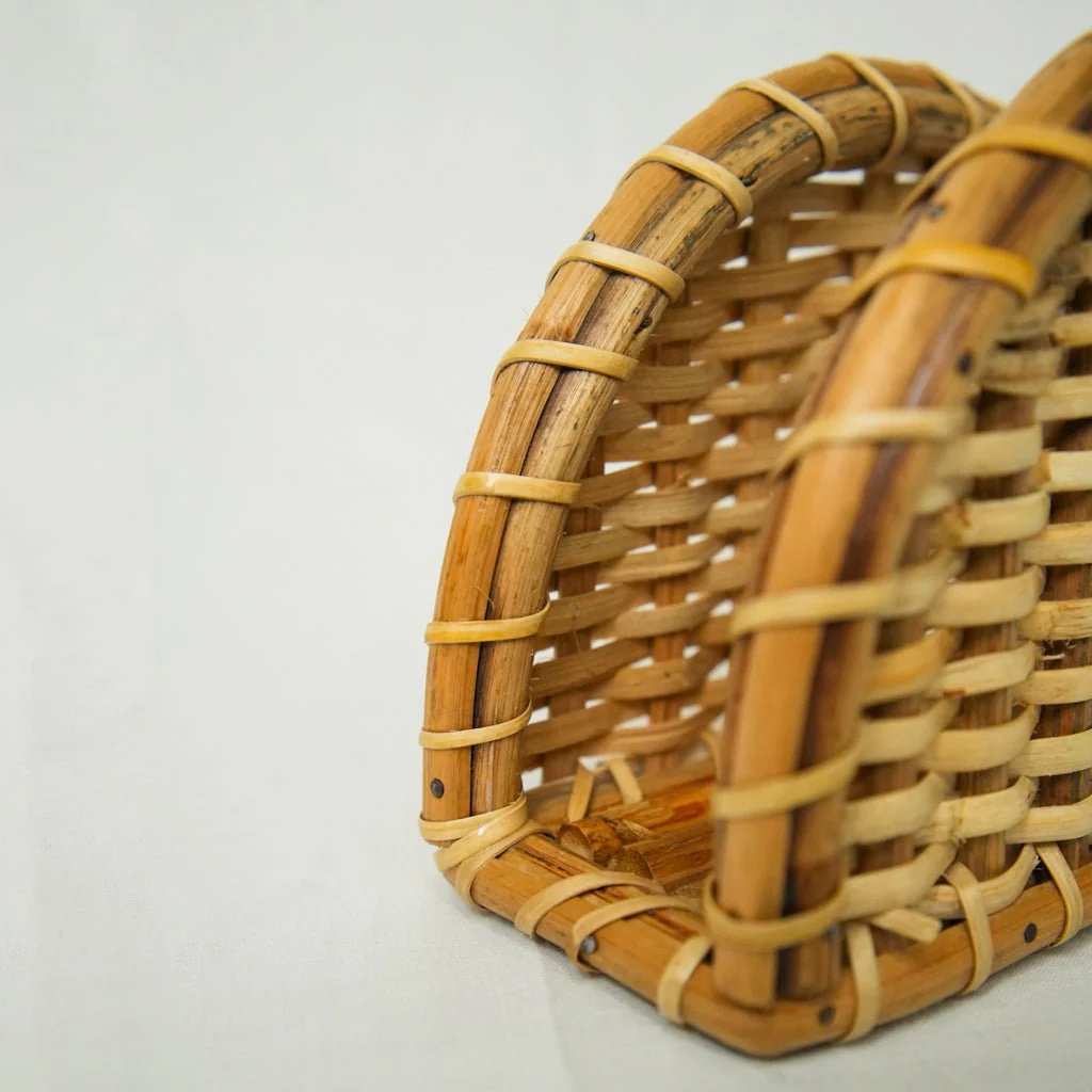 Rattan Napkin Holder | Handmade, Eco-Friendly Table Organizer - Image 4
