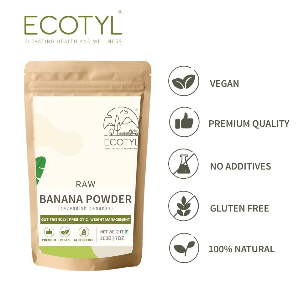 Raw Banana Powder | Prebiotic Superfood | Supports Gut Health | 200g - Image 3