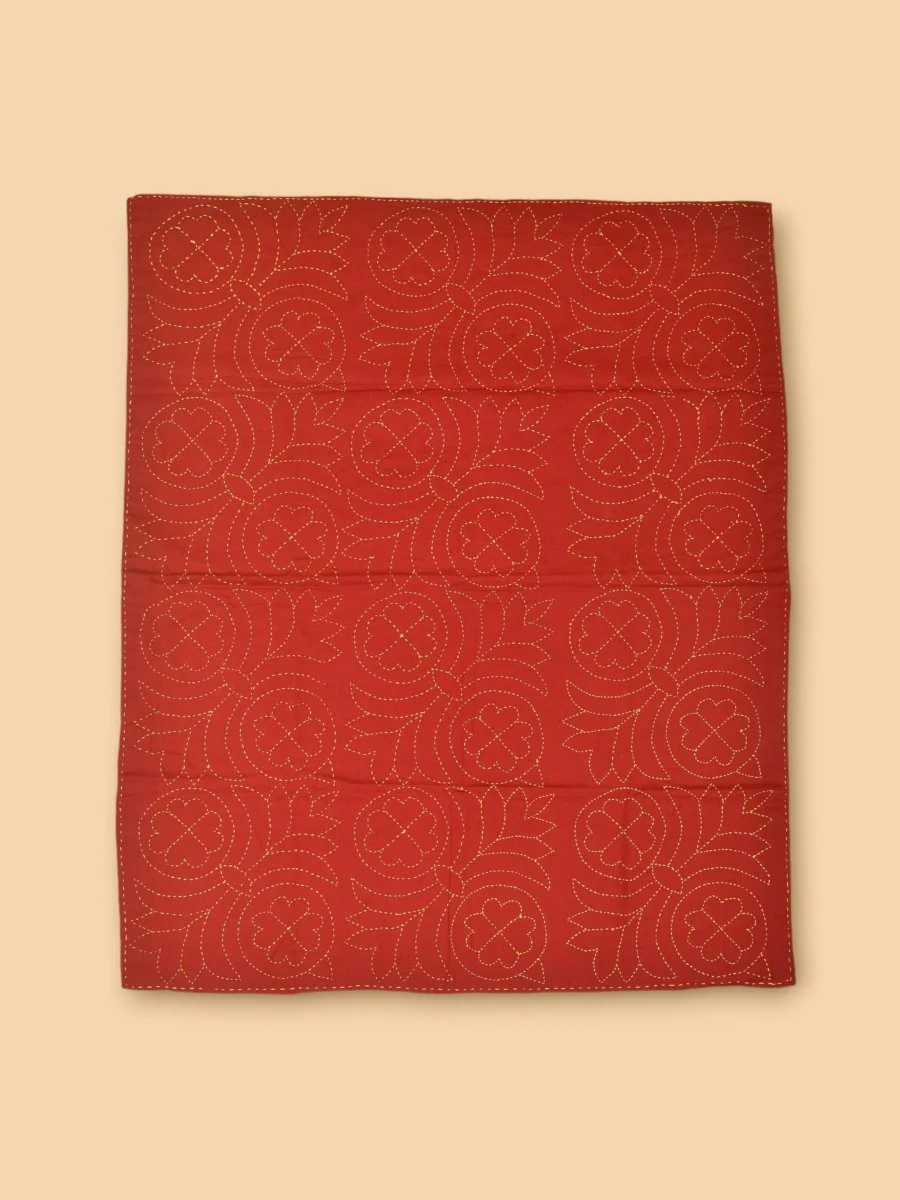 Pure Cotton Floral Hand Embroidered Baby Nakshi Kantha