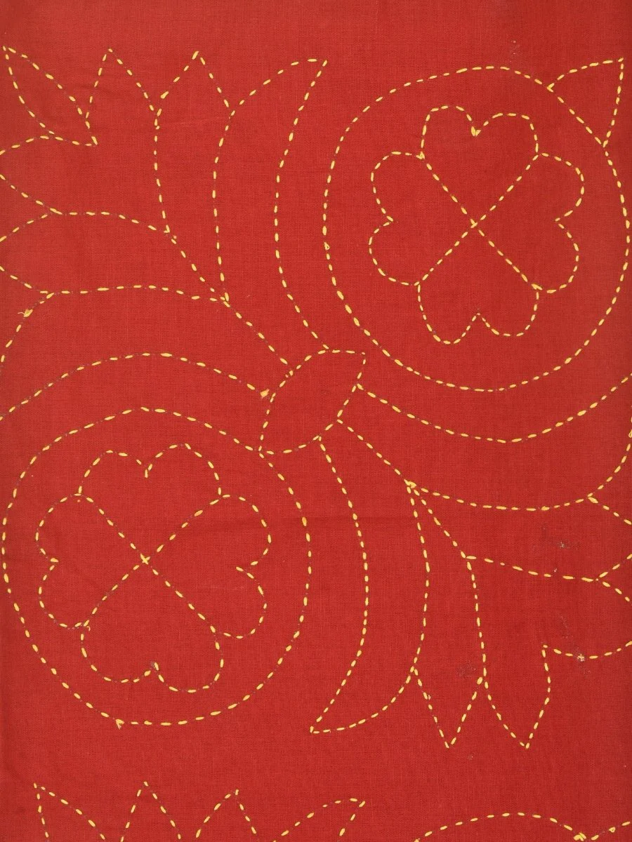 Pure Cotton Floral Hand Embroidered Baby Nakshi Kantha - Image 7