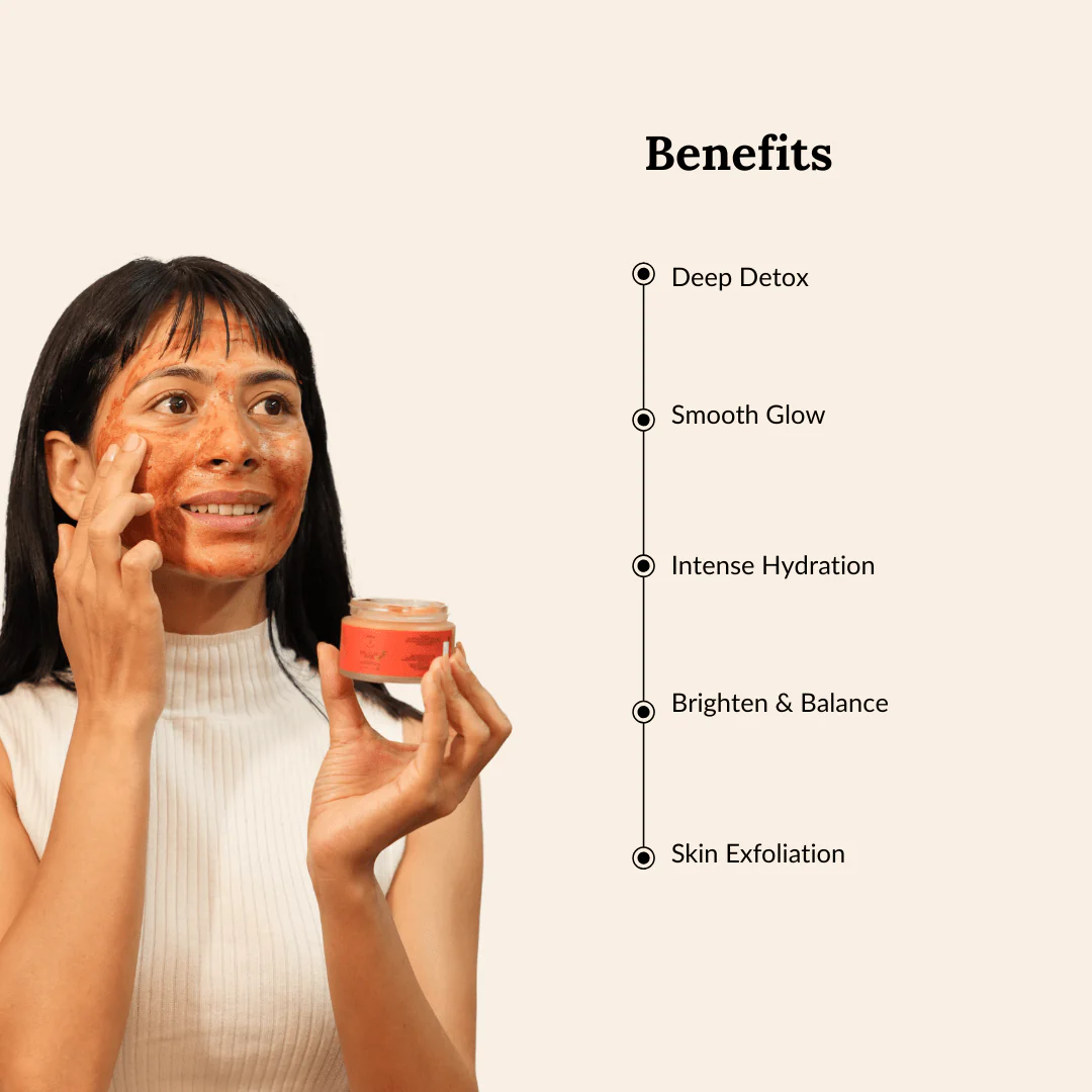 Red Clay Mask- 50g - Image 4