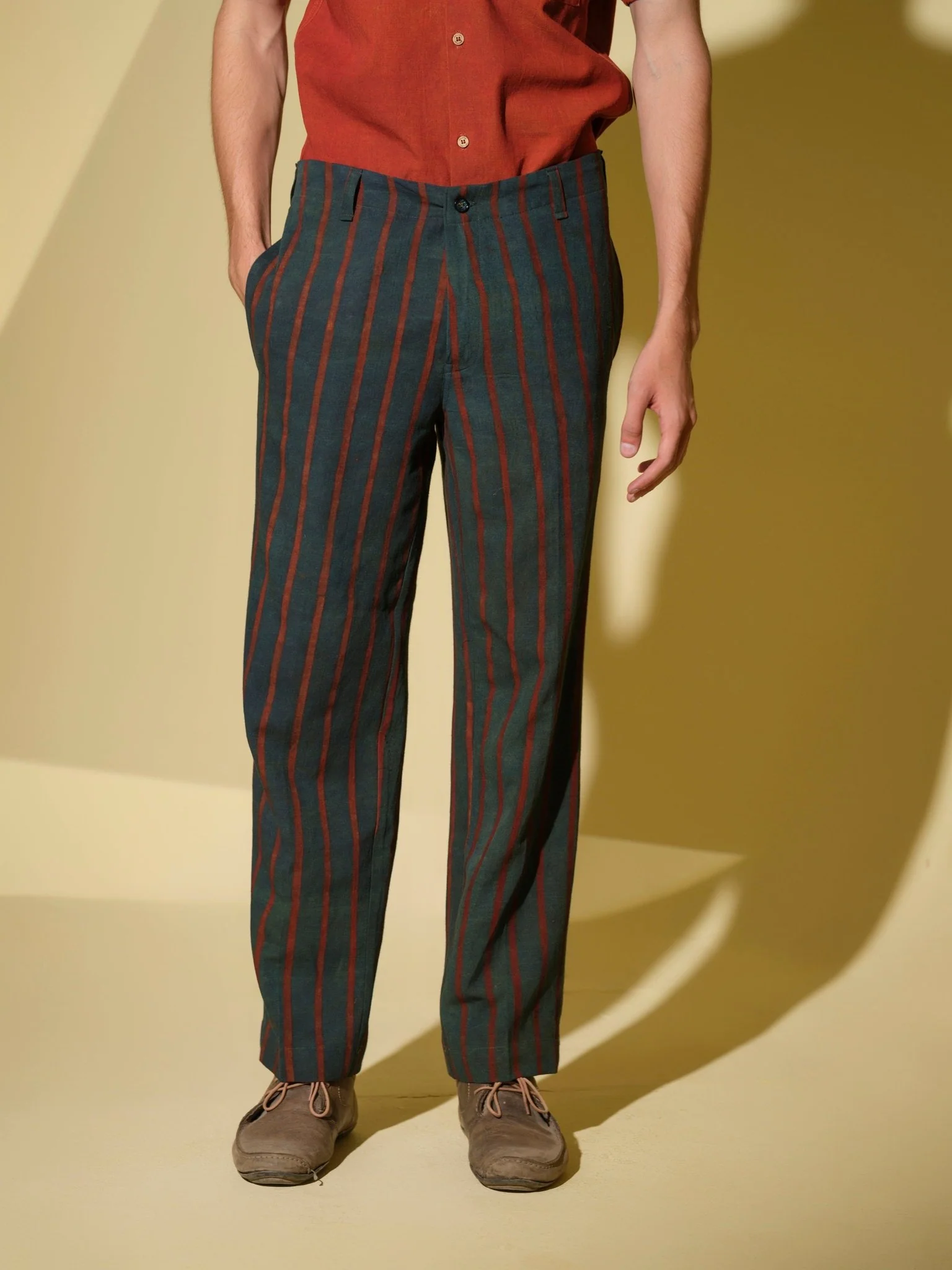 Rekha - Bamboo Linen Stripe Pant - Image 2