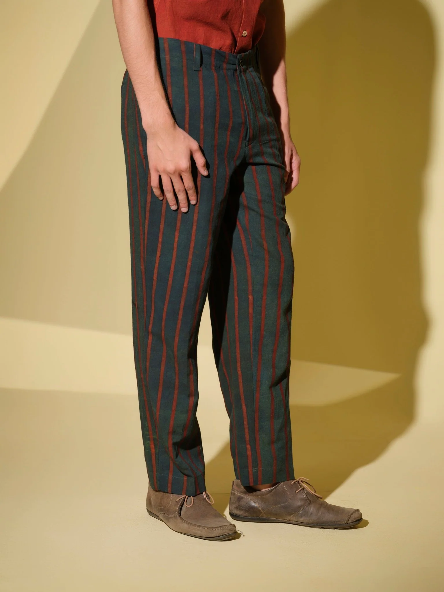 Rekha - Bamboo Linen Stripe Pant - Image 3