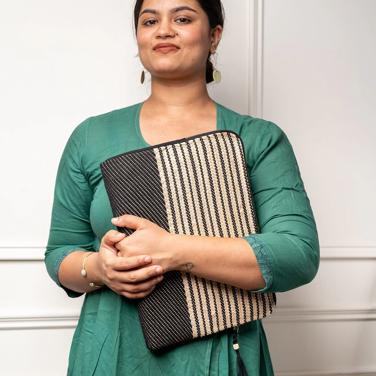 Rekha Hand-Woven Laptop Bag | Artisan Eco-Friendly Laptop Sleeve