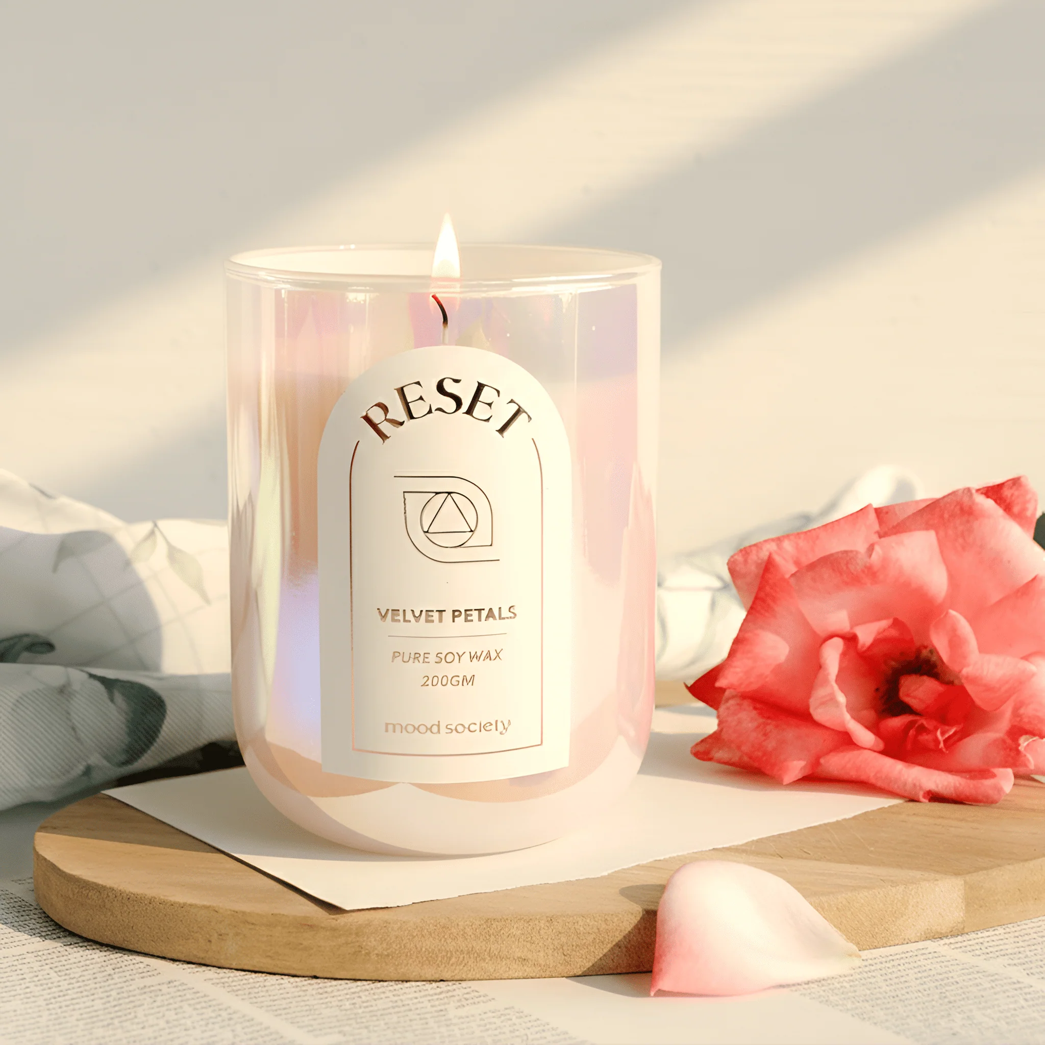 Reset Scented Candle | Handcrafted Aromatherapy Candle - Image 4