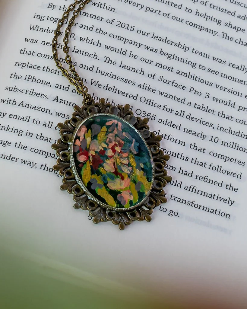 Resin Art Necklace| Handcrafted Resin Accessories for Women - Image 11