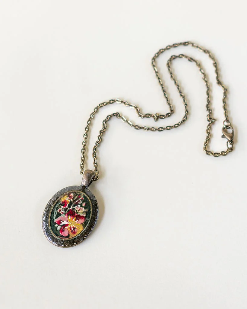 Resin Art Necklace| Handcrafted Resin Accessories for Women - Image 3