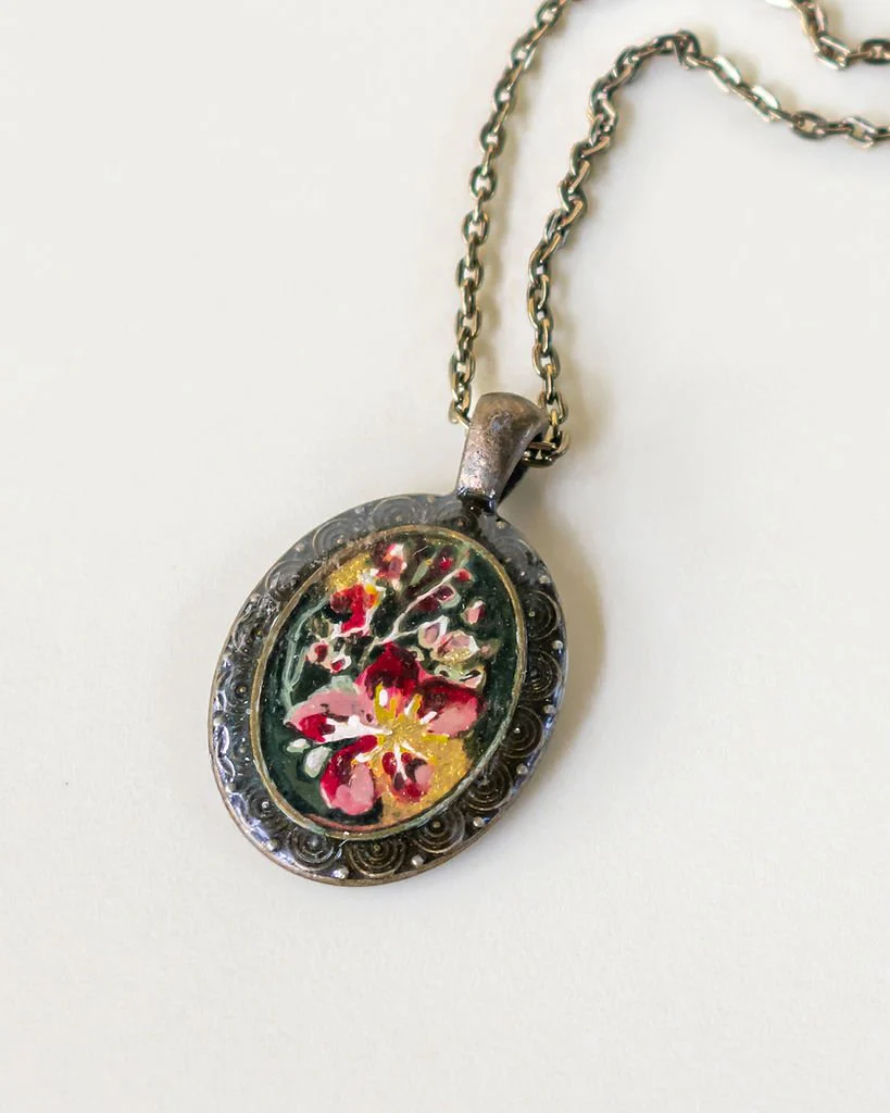 Resin Art Necklace| Handcrafted Resin Accessories for Women - Image 4