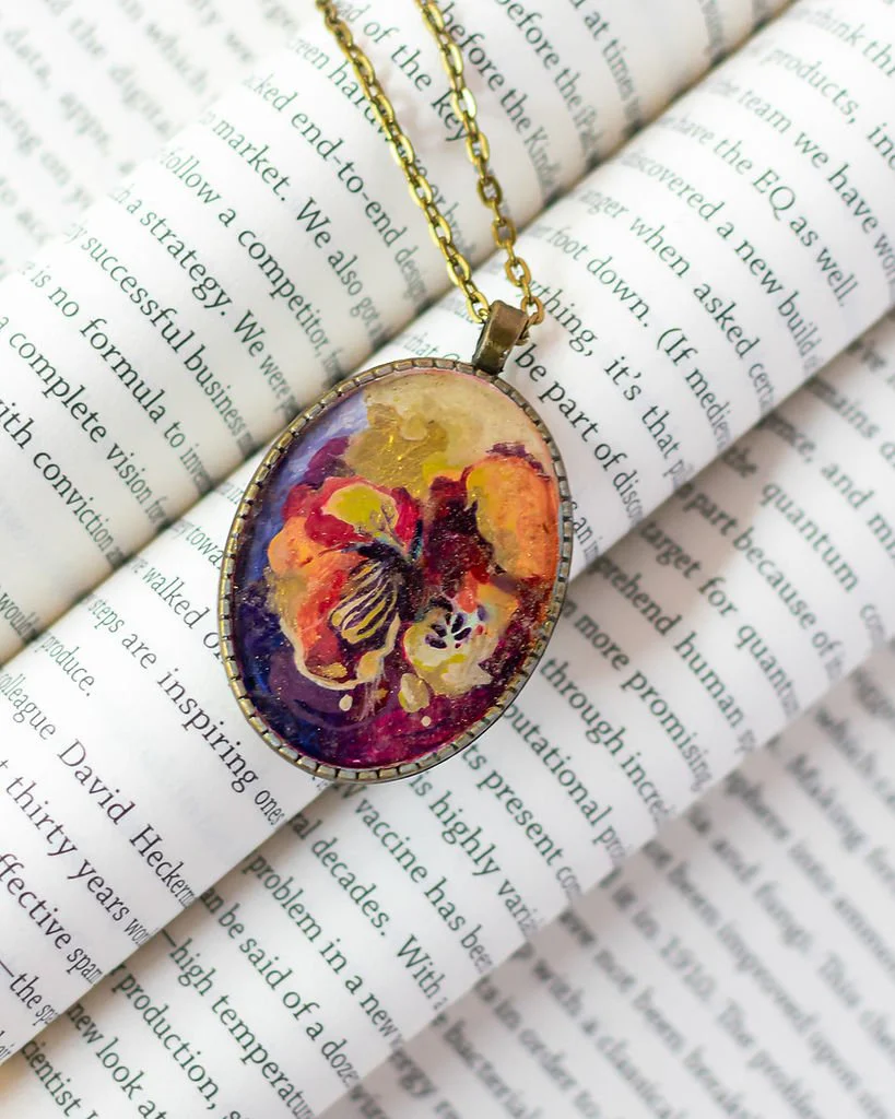 Resin Art Necklace| Handcrafted Resin Accessories for Women - Image 6