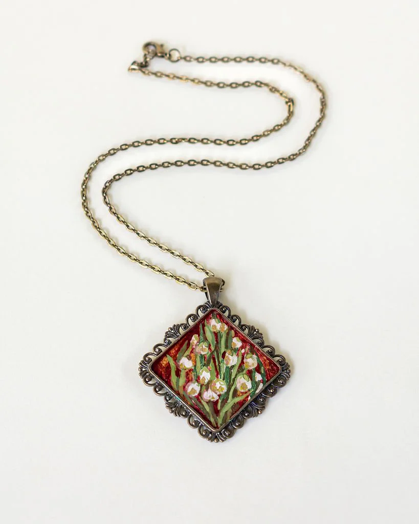 Resin Art Necklace| Handcrafted Resin Accessories for Women - Image 7
