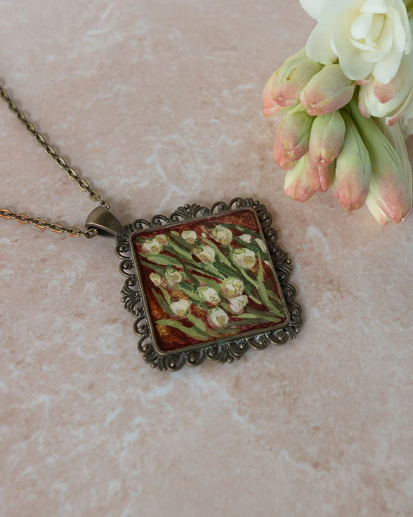 Resin Art Necklace| Handcrafted Resin Accessories for Women - Image 9