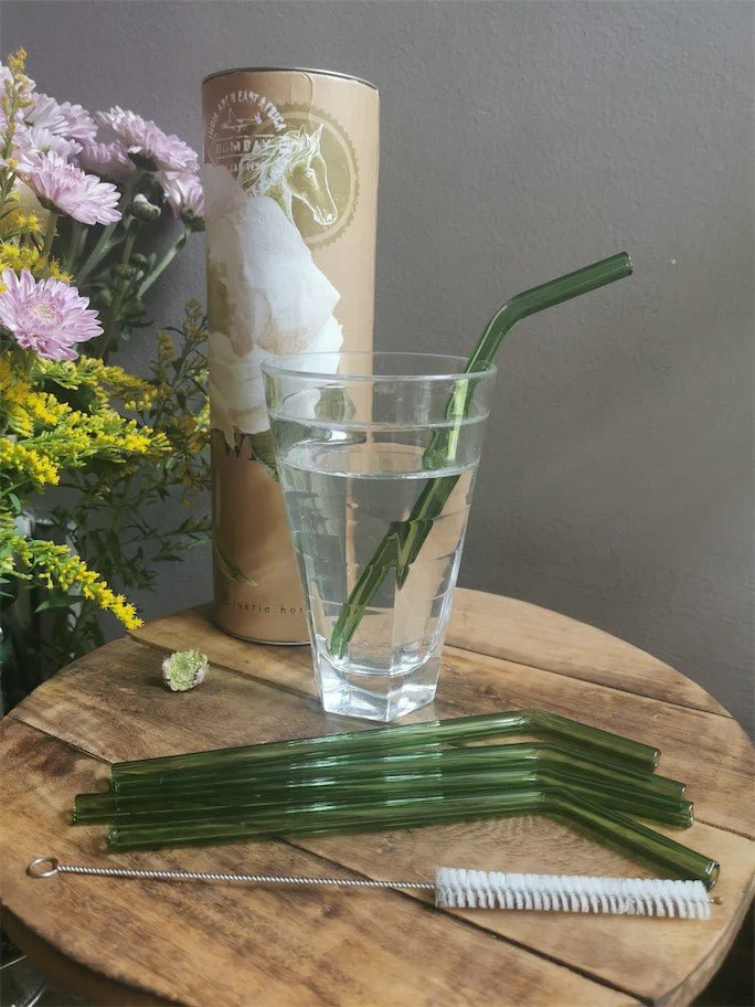 Reusable Bent Glass Straws – Green Eco Drinkware - Image 6