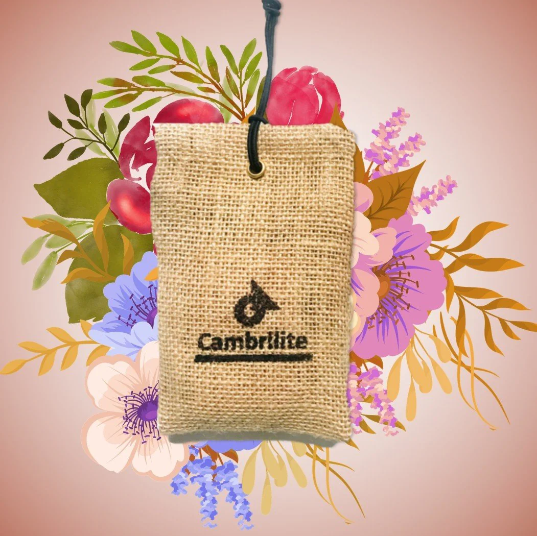 Reusable Claystone Block Air Freshener for Cars & Closets | Jute Pouch - Image 8