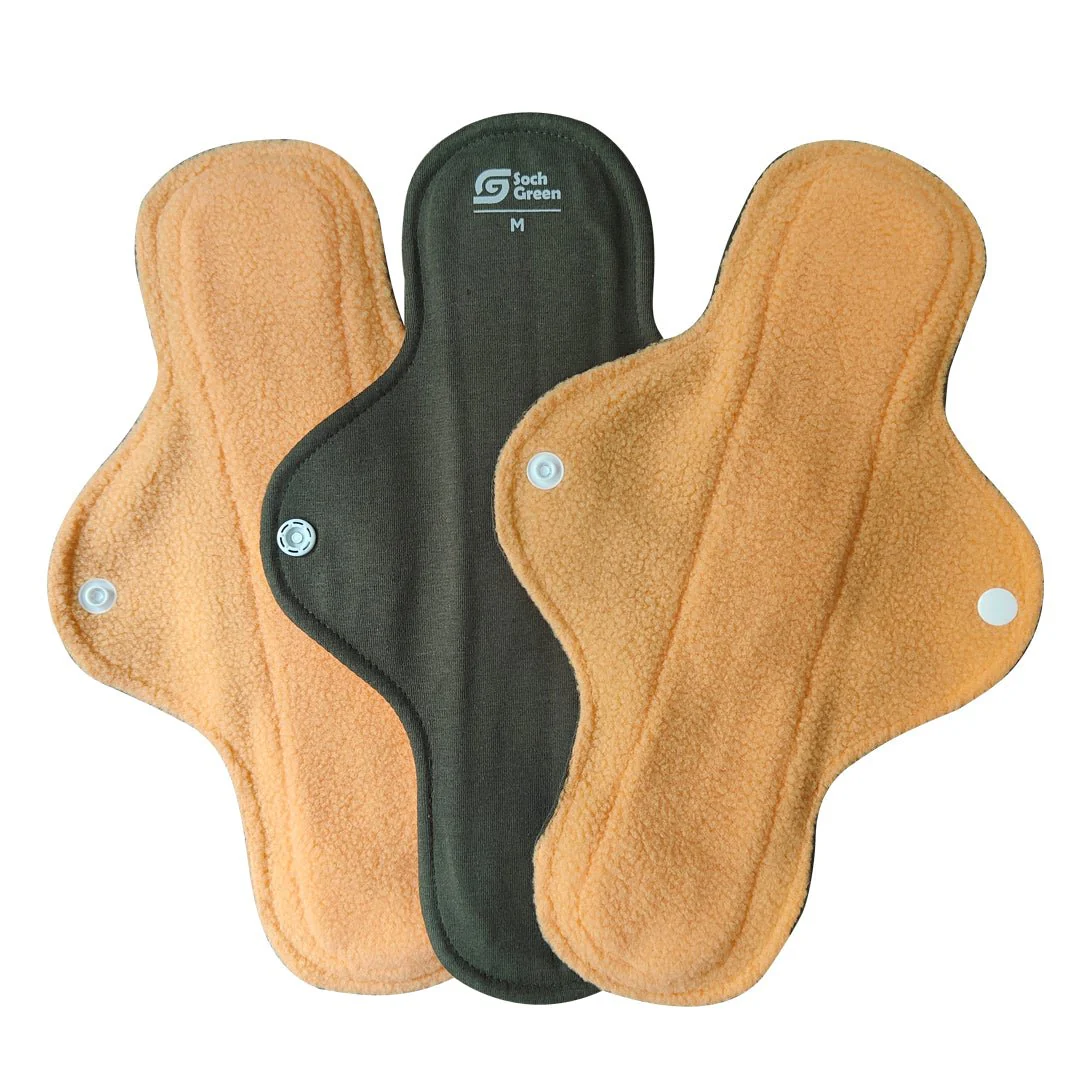 Reusable Cloth Pads- Heavy Flow- 3pc - Image 3