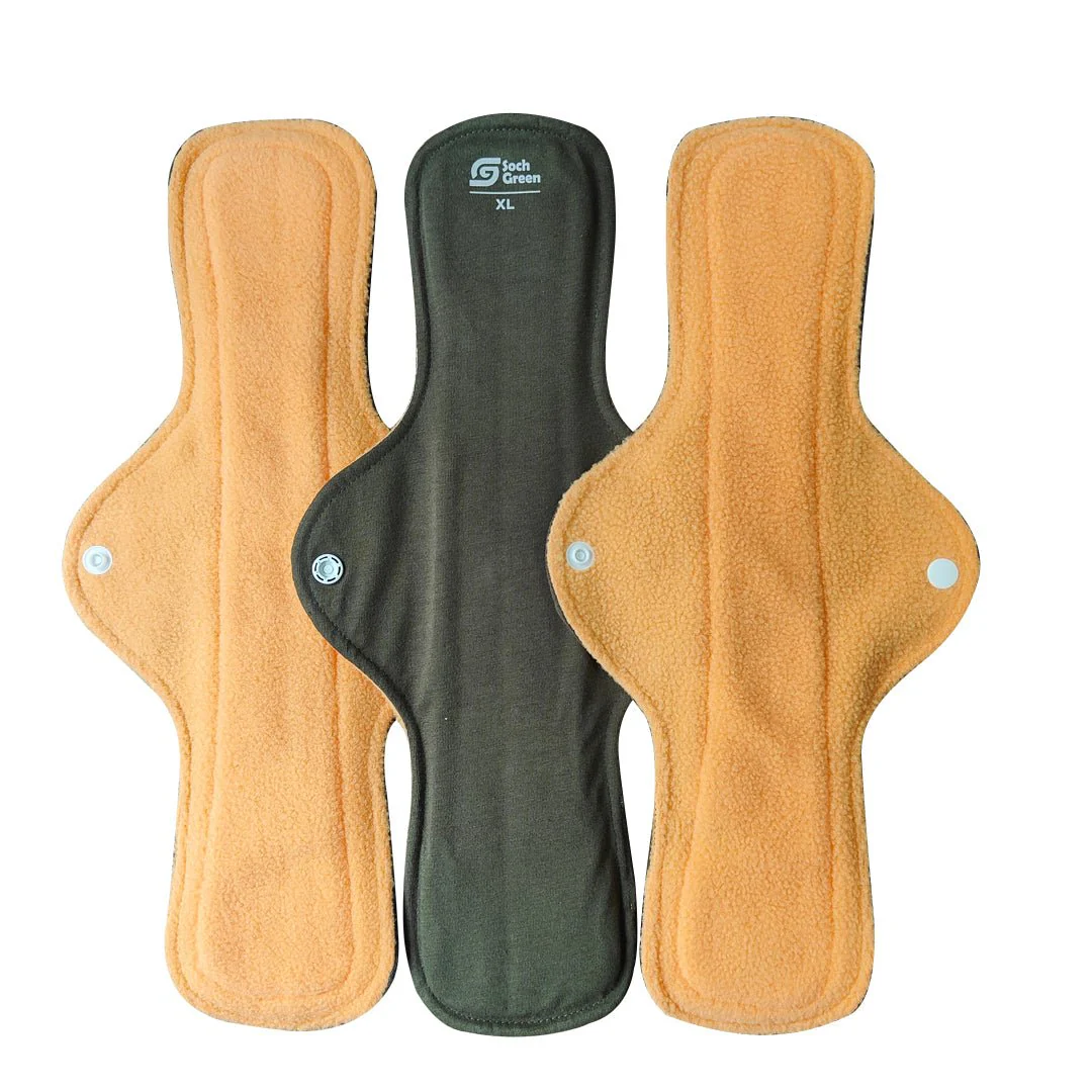 Reusable Cloth Pads- Heavy Flow- 3pc - Image 4
