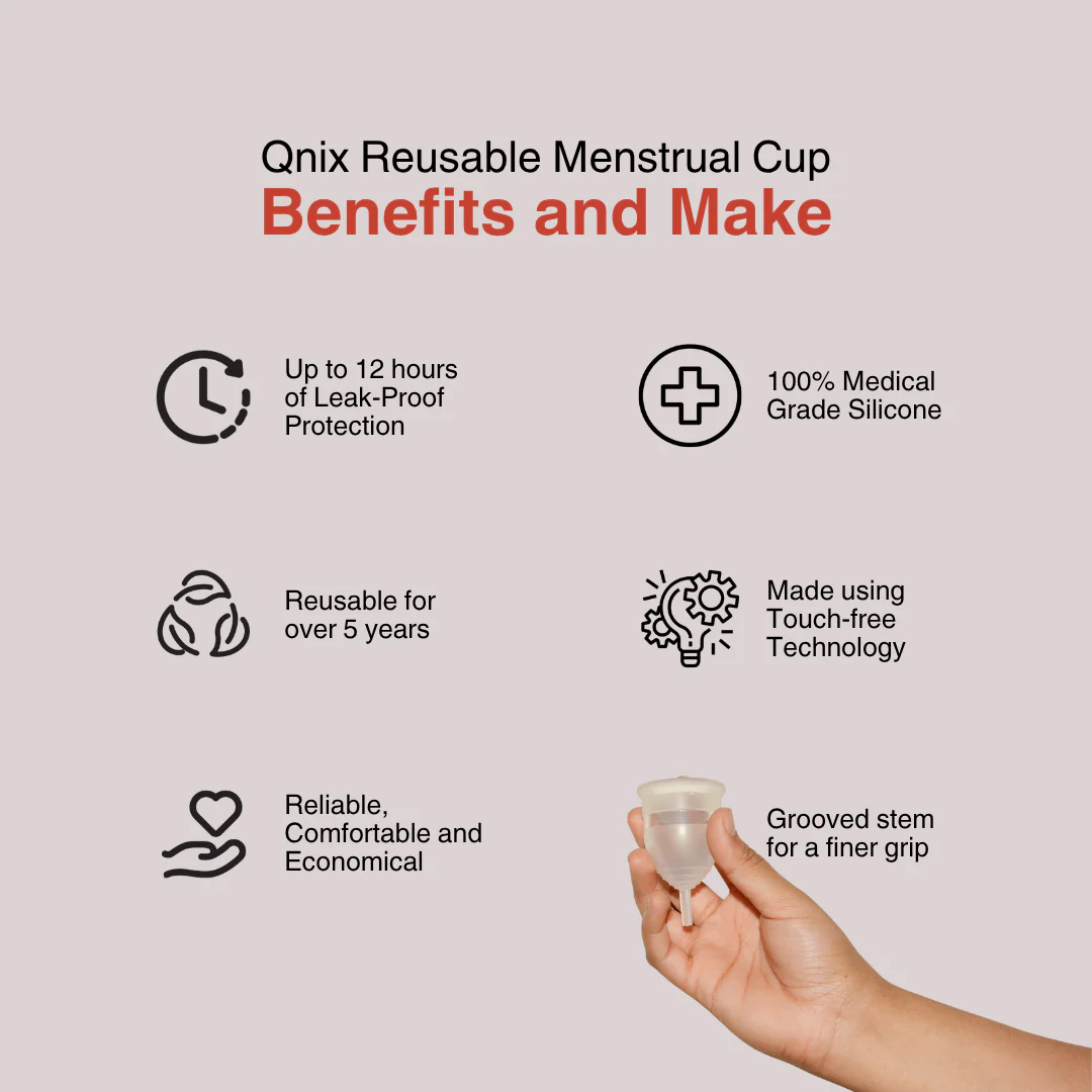 Reusable Menstrual Cup | 100% Medical Grade Silicone | Leak Proof - Image 2