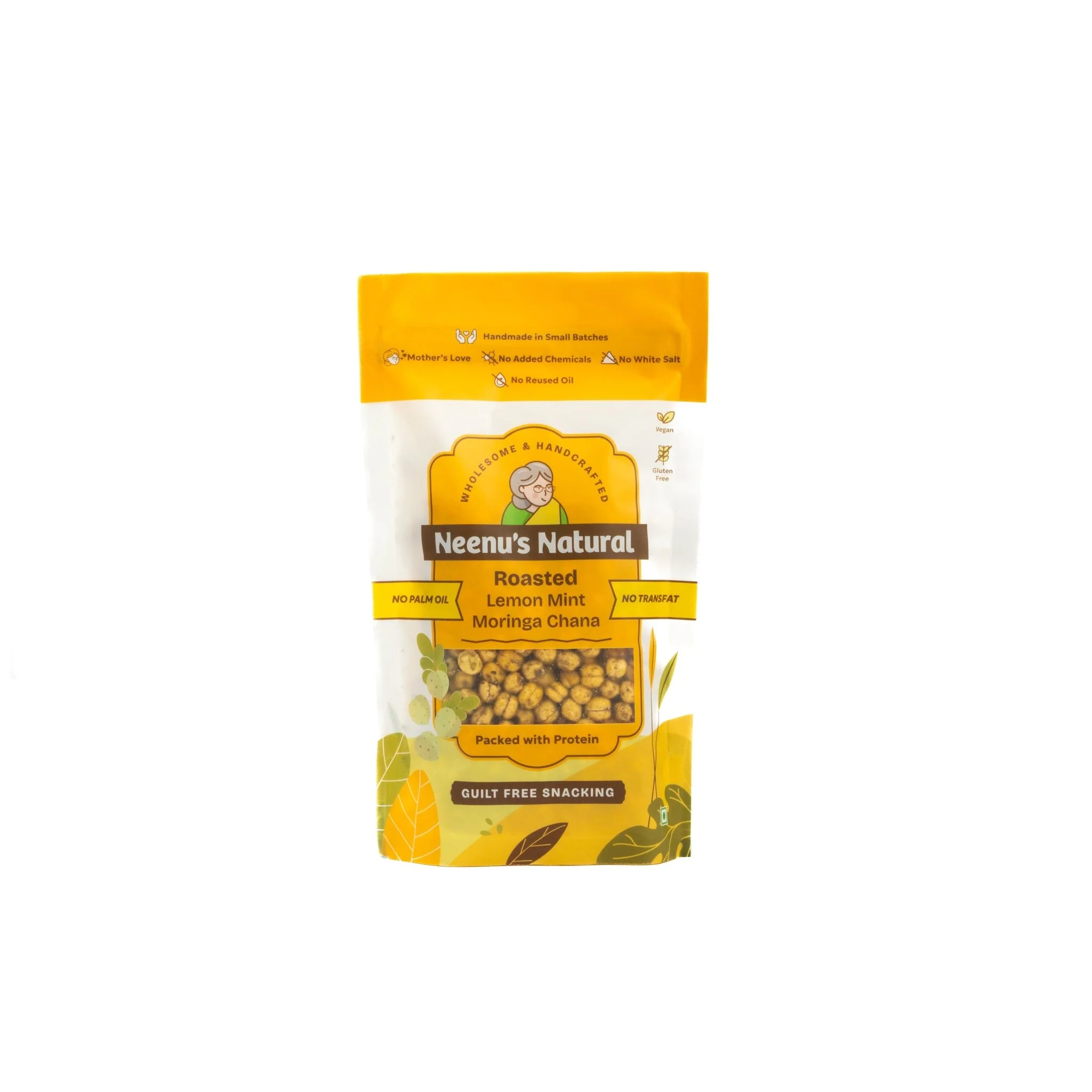 Roasted Lemon Moringa Mint Channa – Crunchy, Zesty, Healthy Snack - Image 2