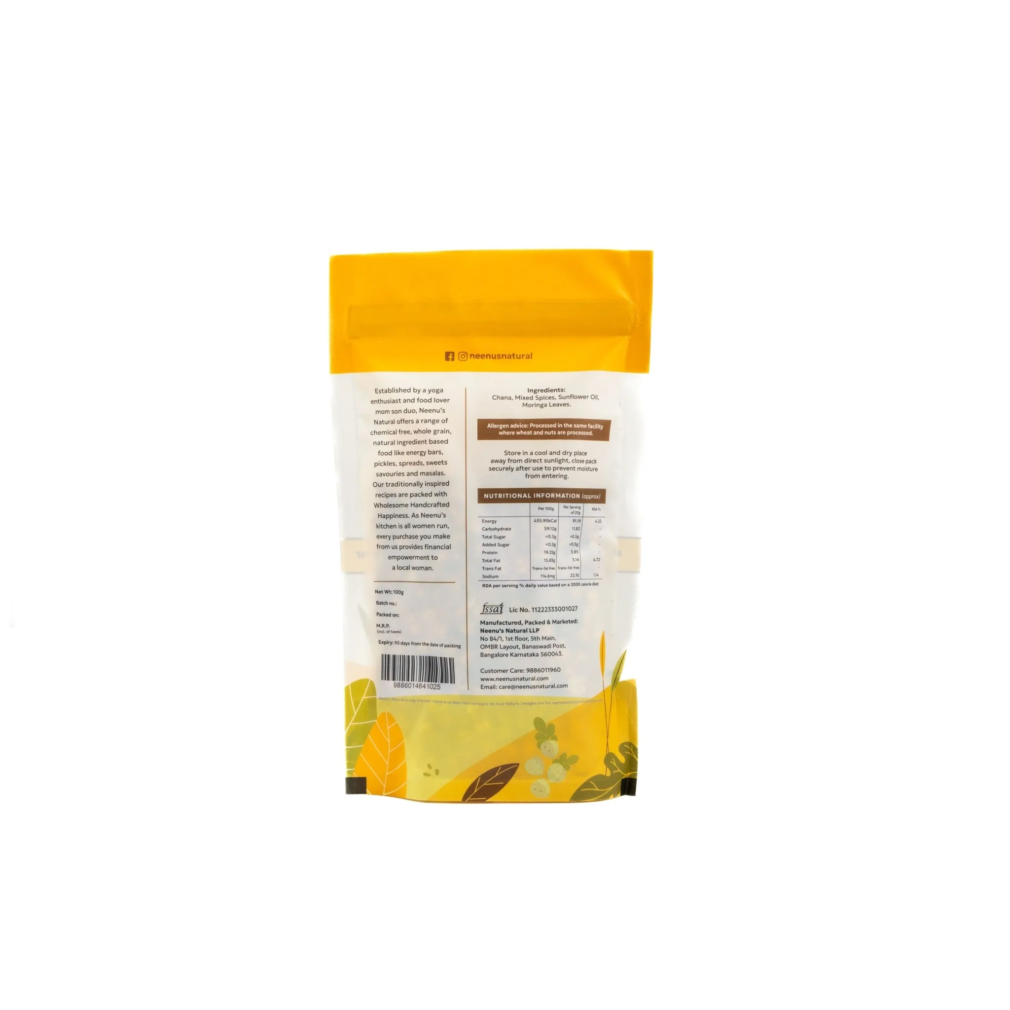 Roasted Lemon Moringa Mint Channa – Crunchy, Zesty, Healthy Snack - Image 3