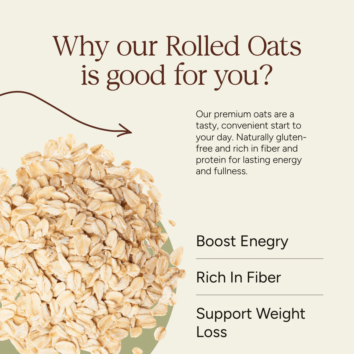 Rolled Oats | Weight Management | 500g - Image 3